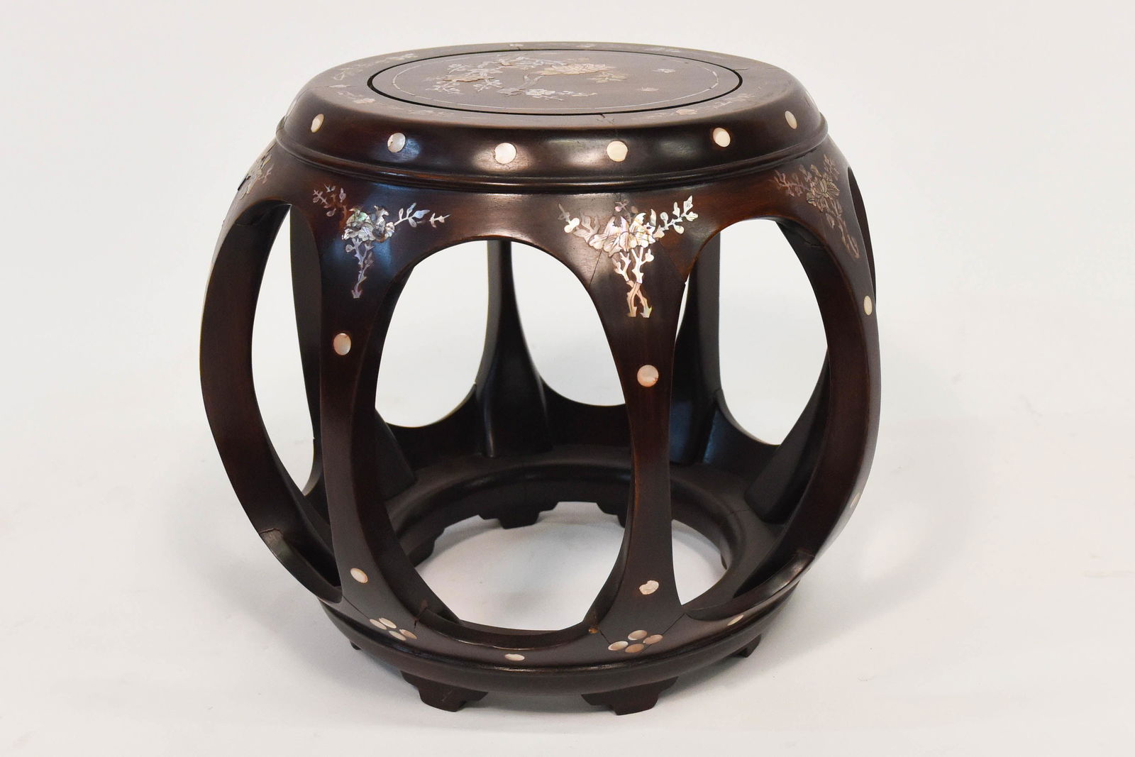 Rosewood ‘Zuodun’ Drum Stool Ottoman (1 of 4)