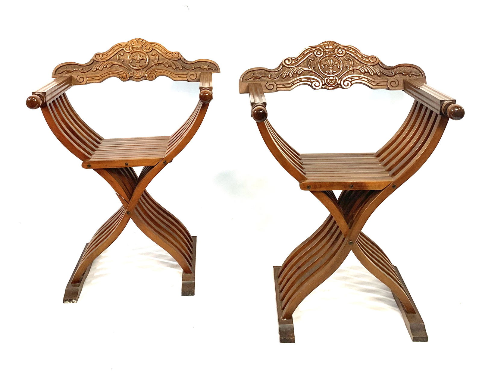 Pair of Savonarola Chairs (1 of 5)
