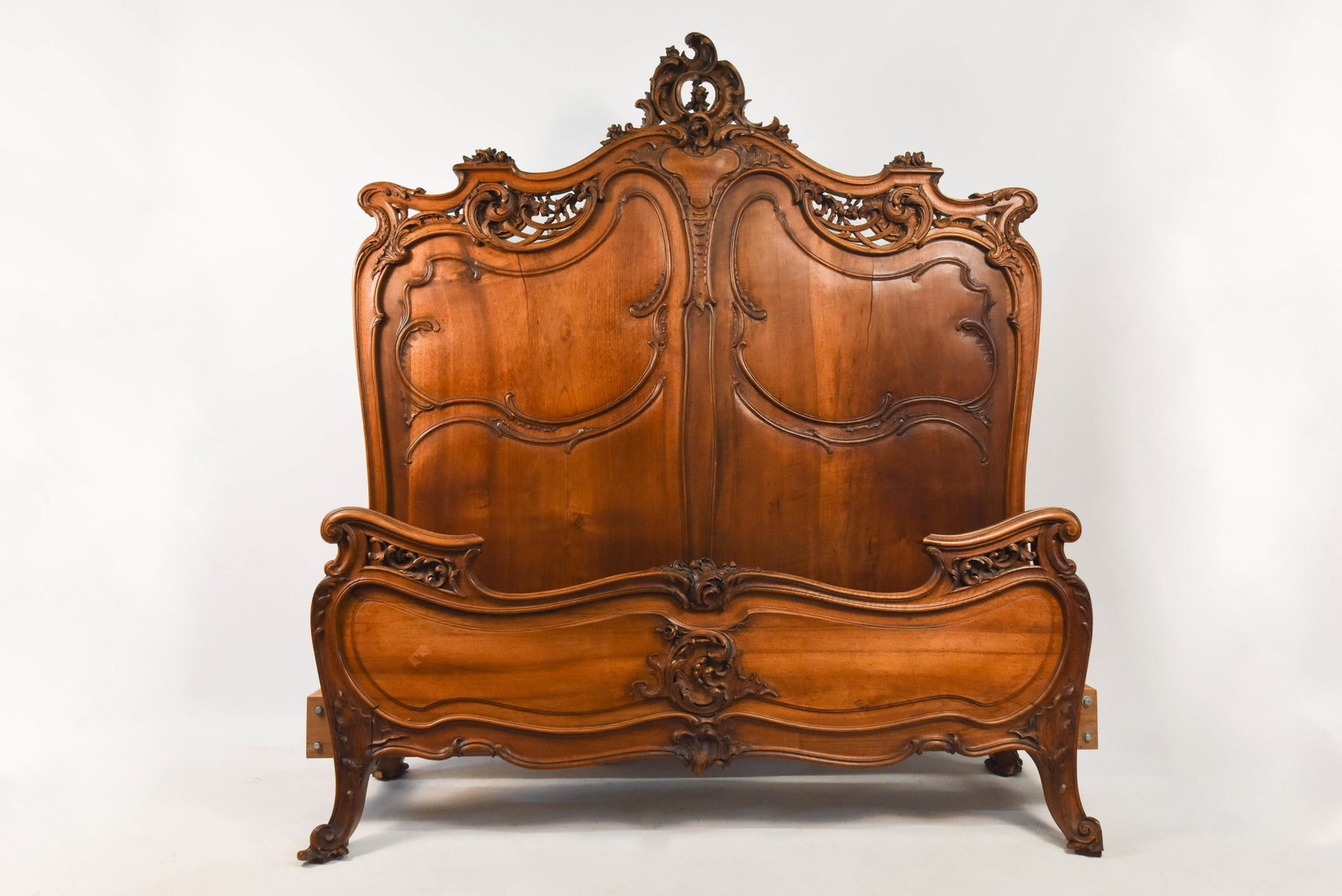 Antique French Louis XV High Relief Carved Rococo Full: Ornate. Joan Polk Collection.