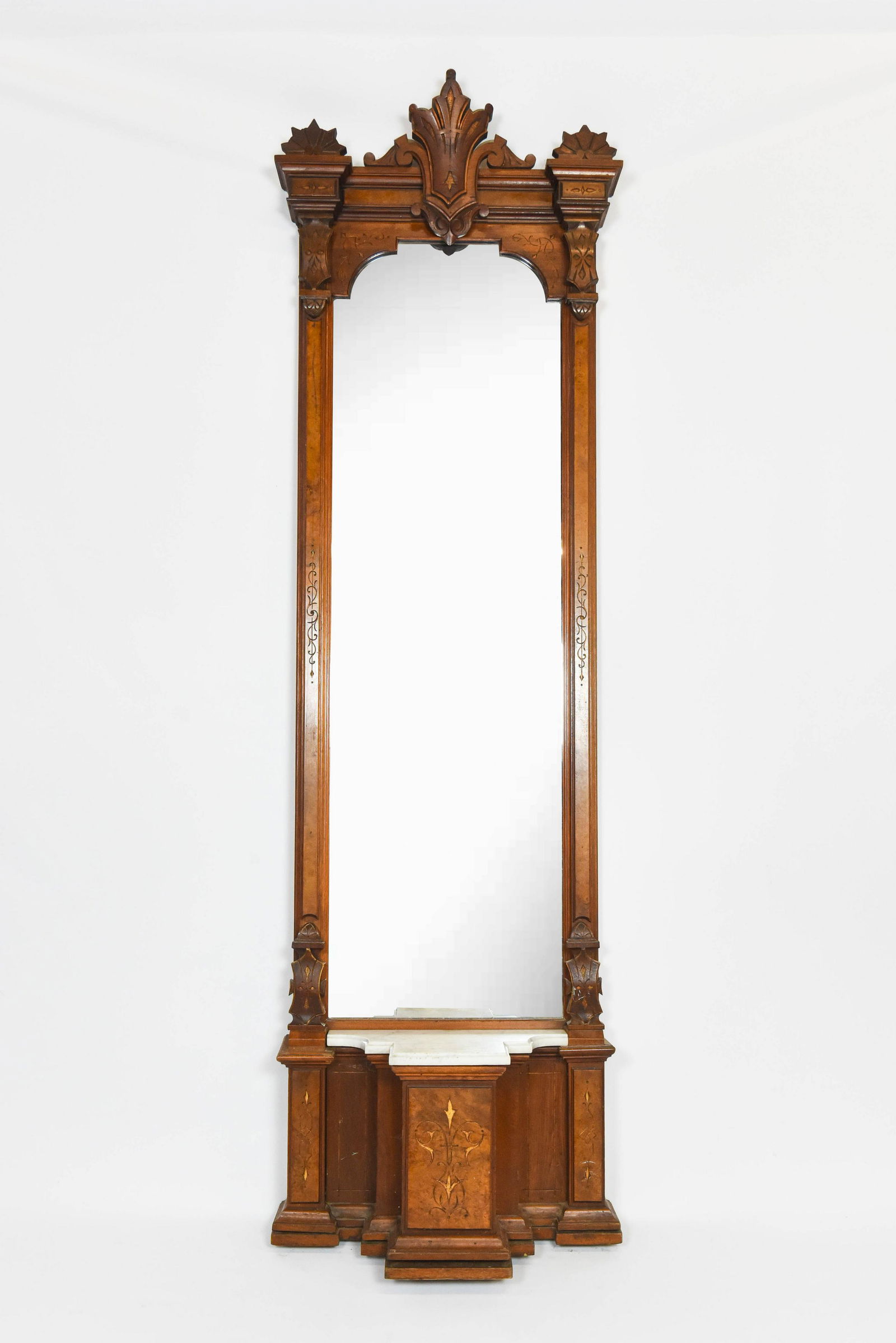 94 Inch Antique Victorian Rennaisance Pier Mirror (1 of 5)