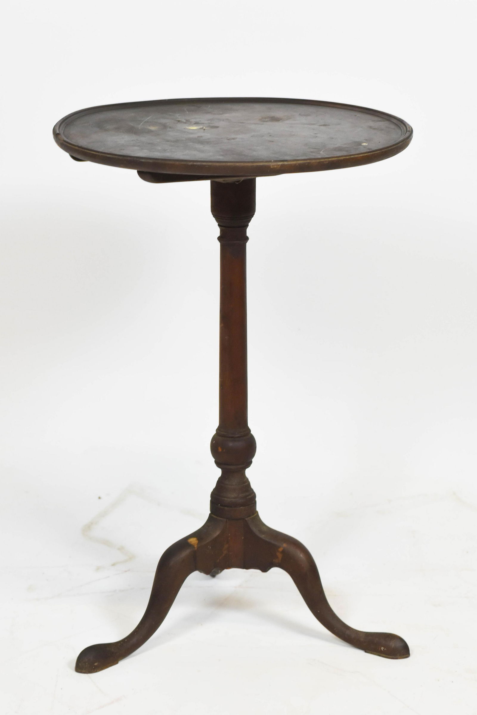 Queen Anne Piecrust Tripod Candlestick Table (1 of 3)