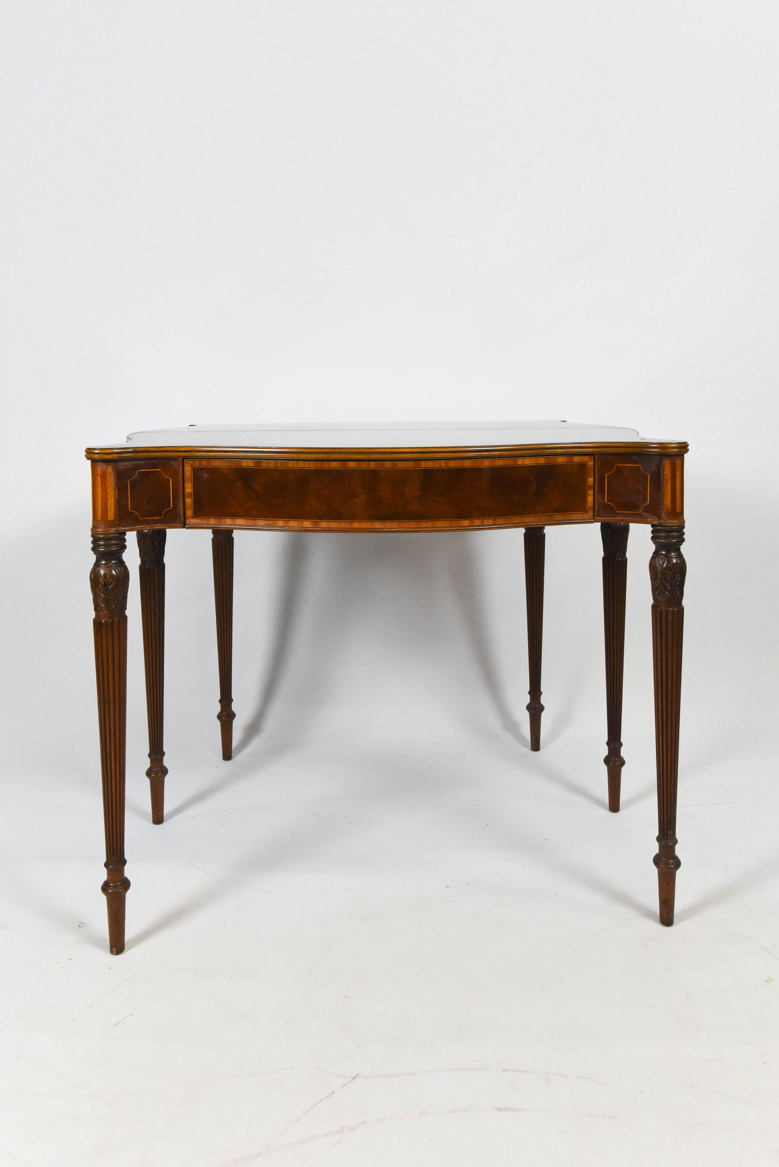 American Tiger Maple Turret Top Game Table (1 of 9)