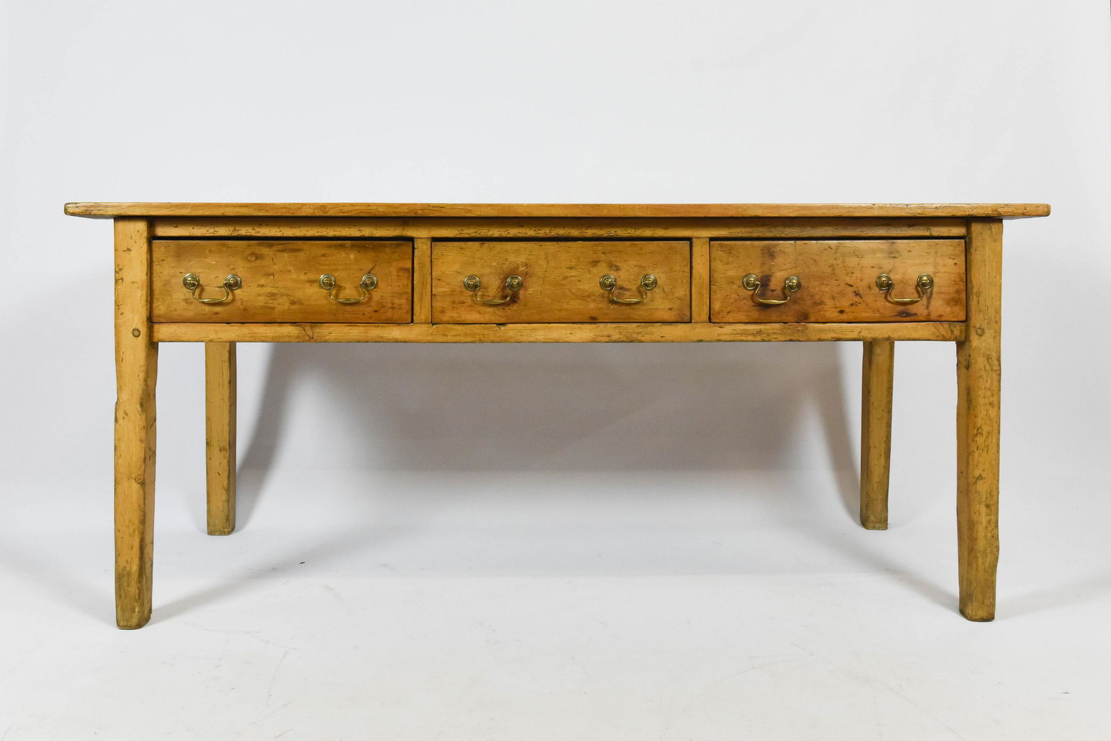 19th Century French Style Primitive Farmhouse Peg Table (1 of 5)