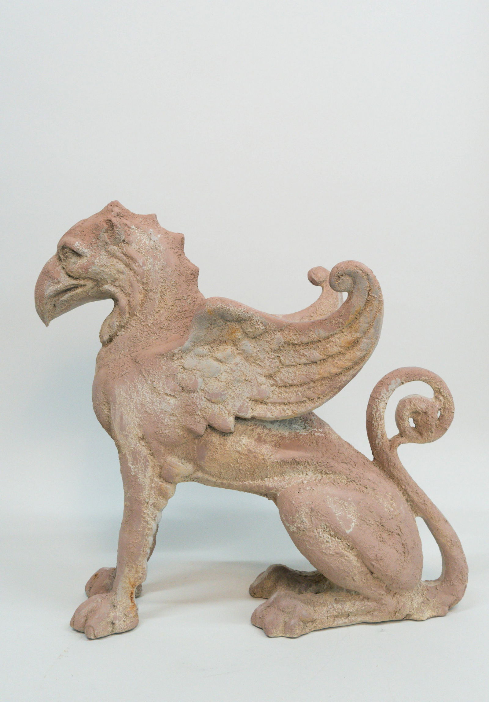 Terracotta Griffin Figural Garden Statue (1 of 5)