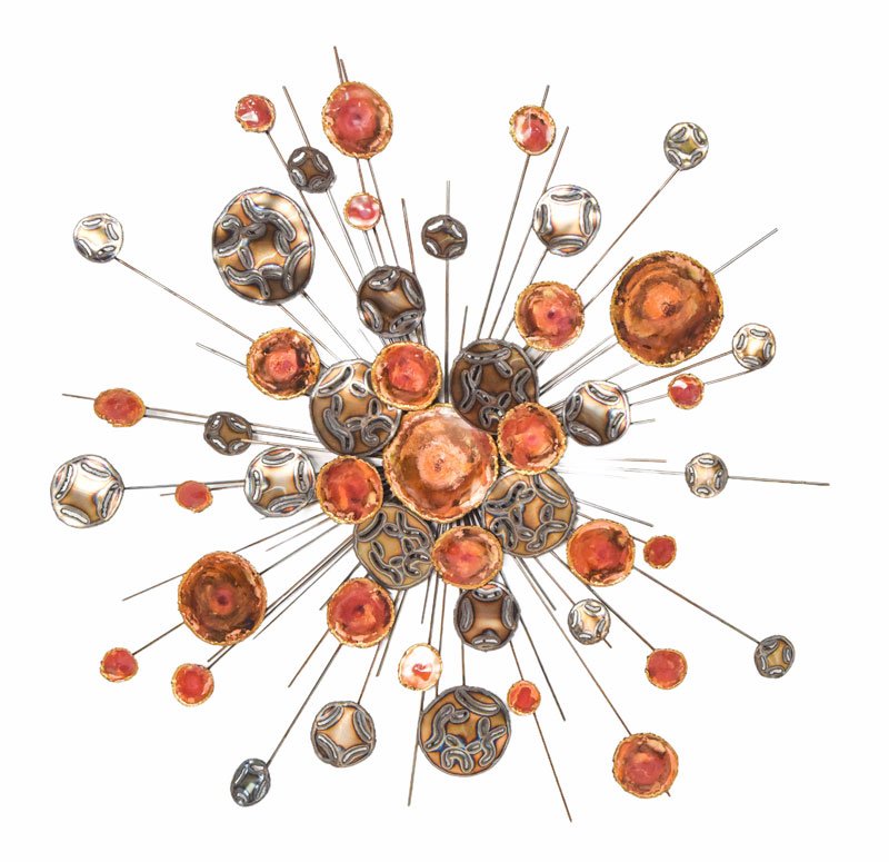 In the style of  C. Jere Metal Atomic Starburst (1 of 6)