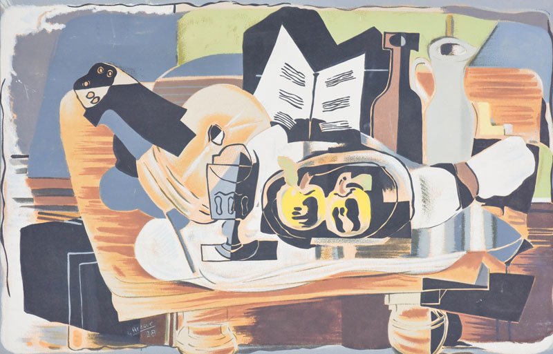 George Braque Still Life: The Table 1928 Lithograph (1 of 4)