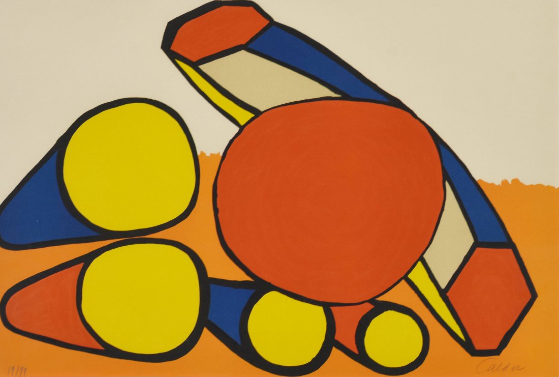 Alexander Calder Matted and Framed Signed Lithograph (1 of 5)