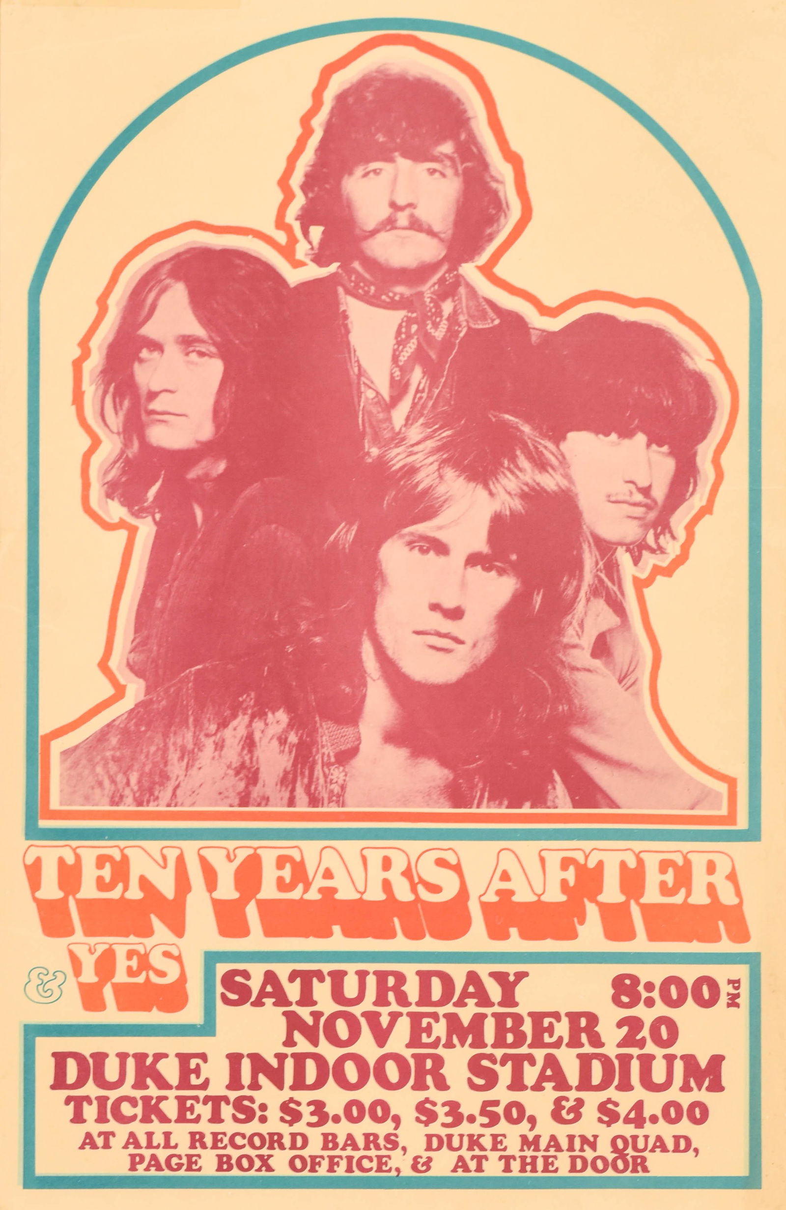 Original Concert Poster Ten Years After & Yes (1 of 4)