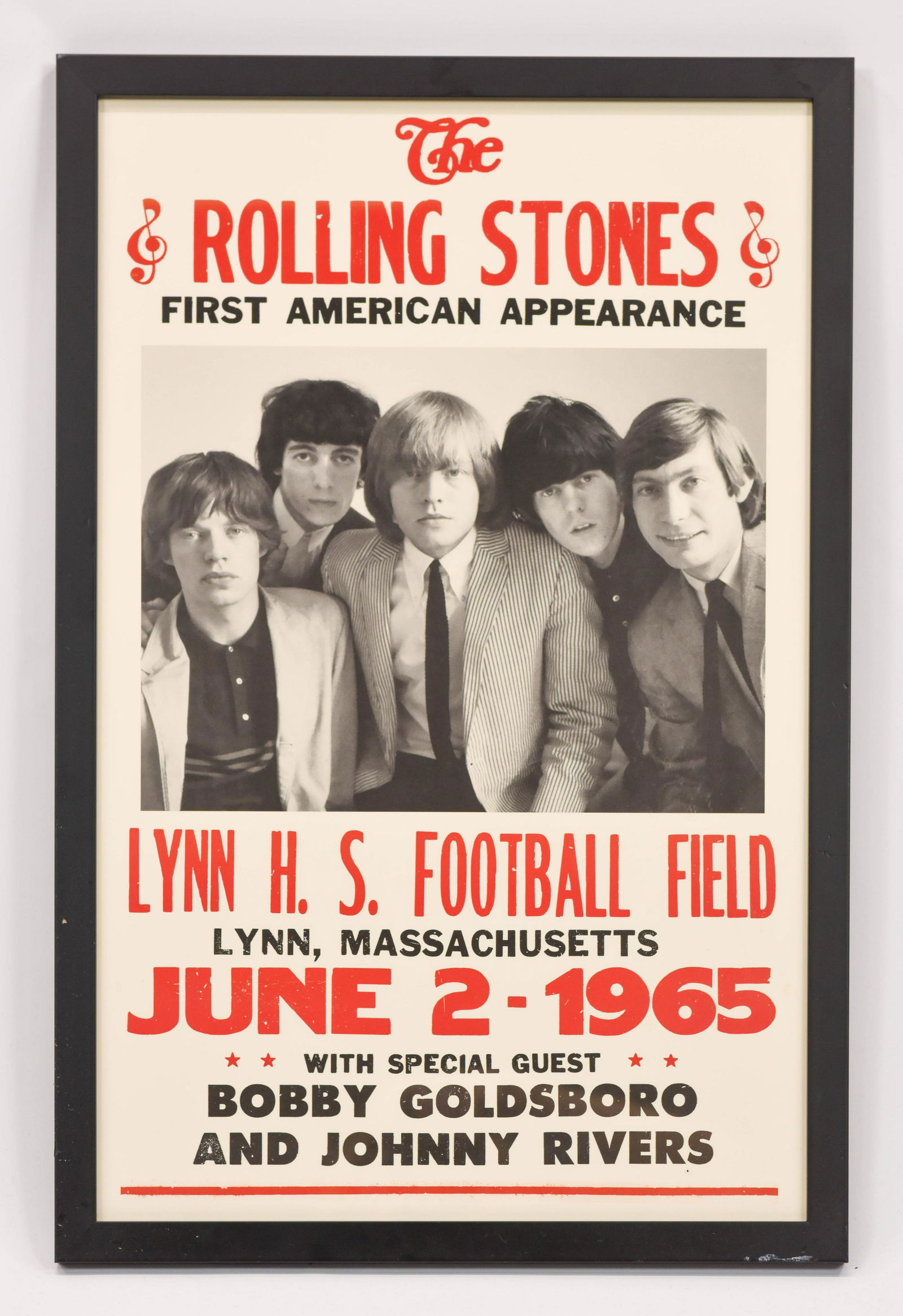 Framed 1965 The Rolling Stones Poster First American (1 of 6)