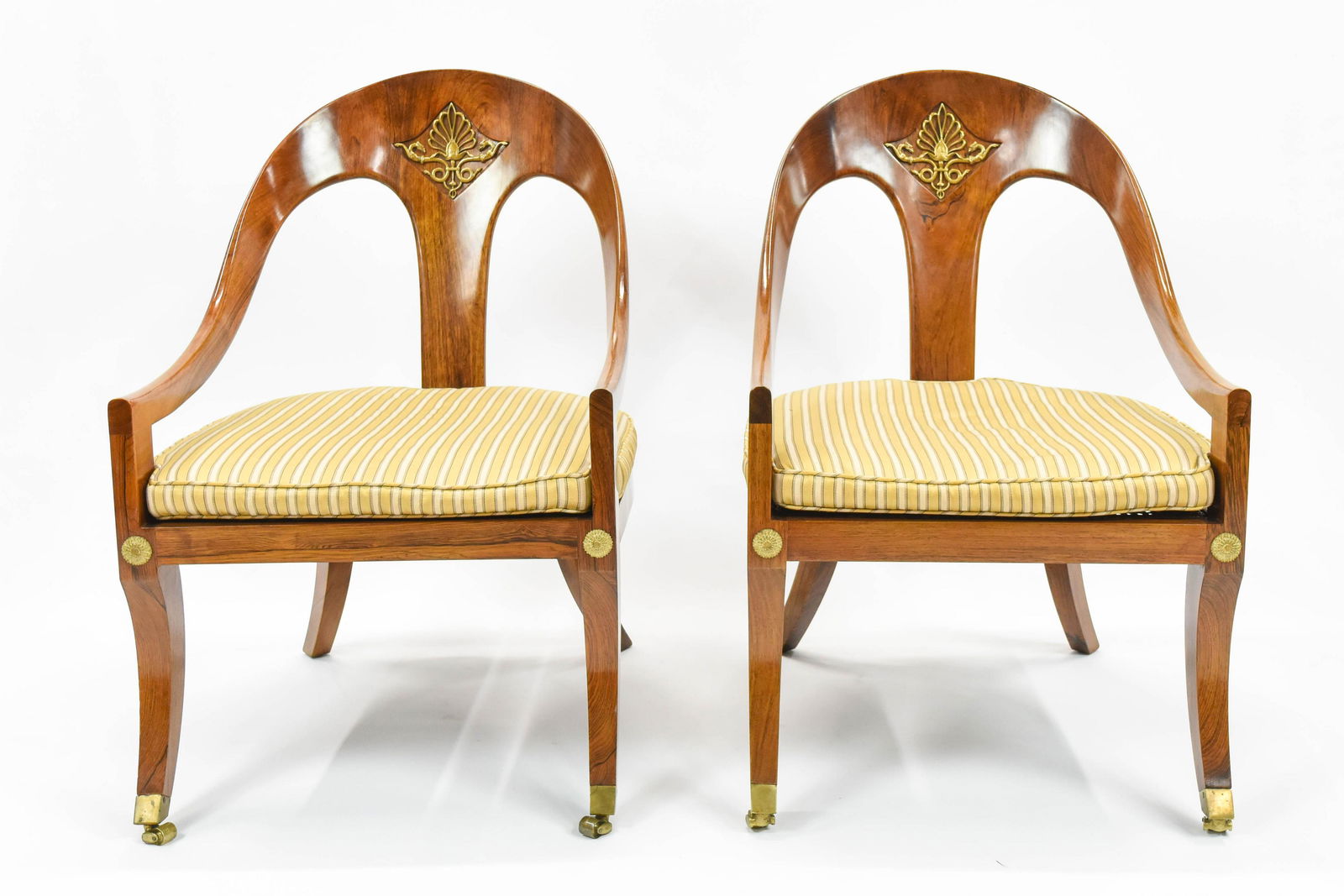 Pair Biedermeier Style Klismos Chairs (1 of 10)