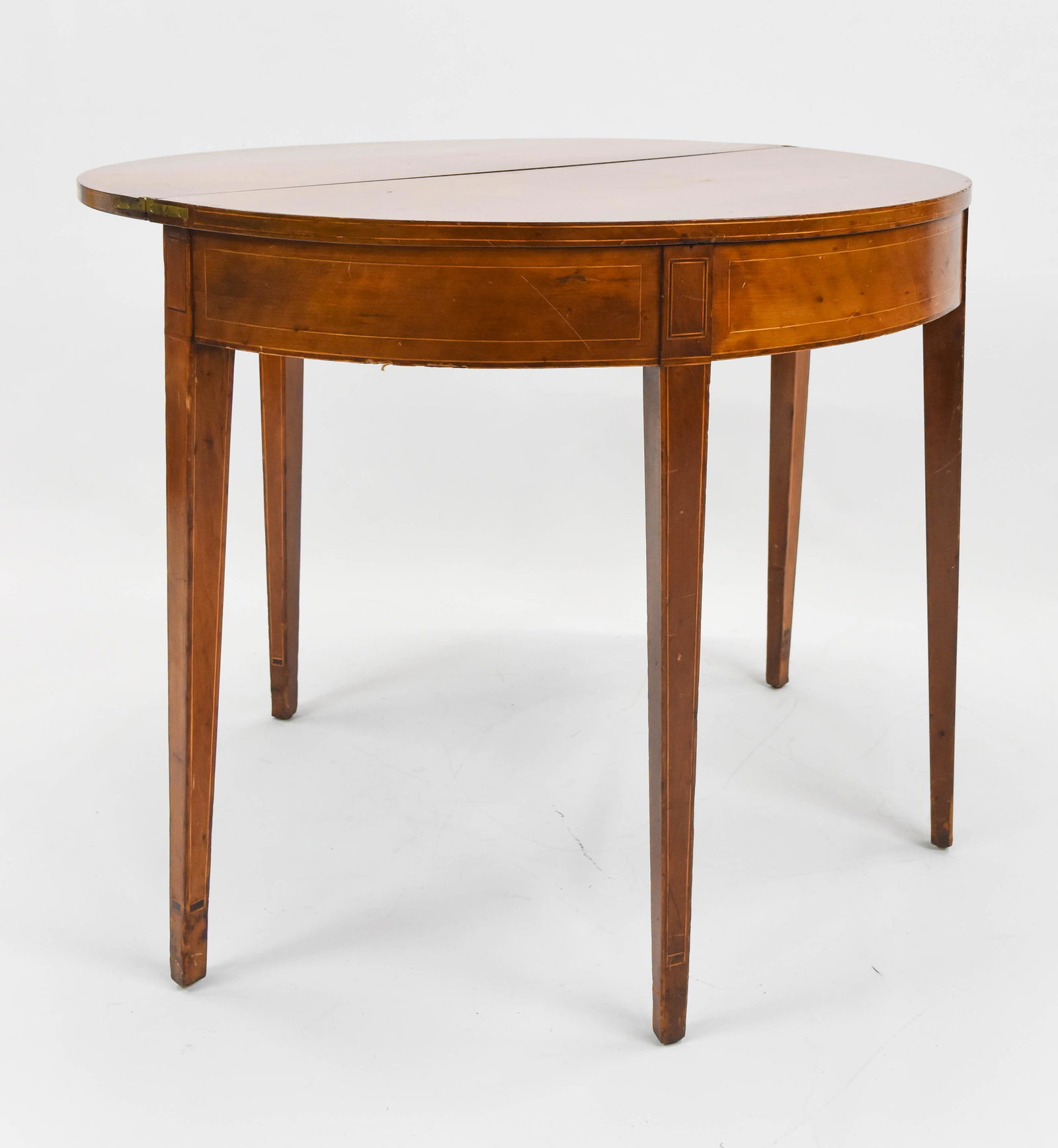 Antique 19th century Five Leg Demi-Lune Table (1 of 10)