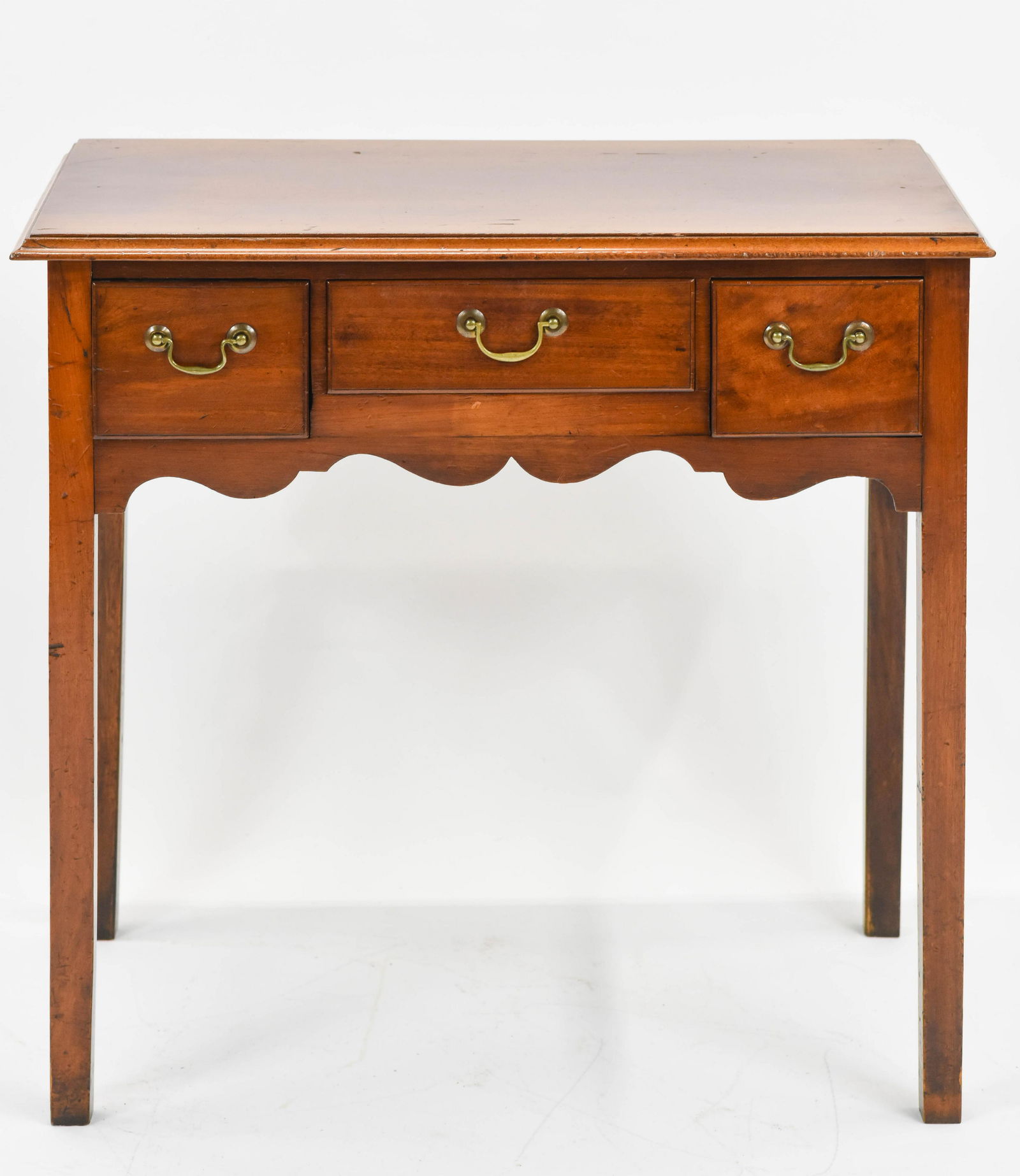 Antique Pine Three Drawer Tall Hall Stand Table (1 of 4)