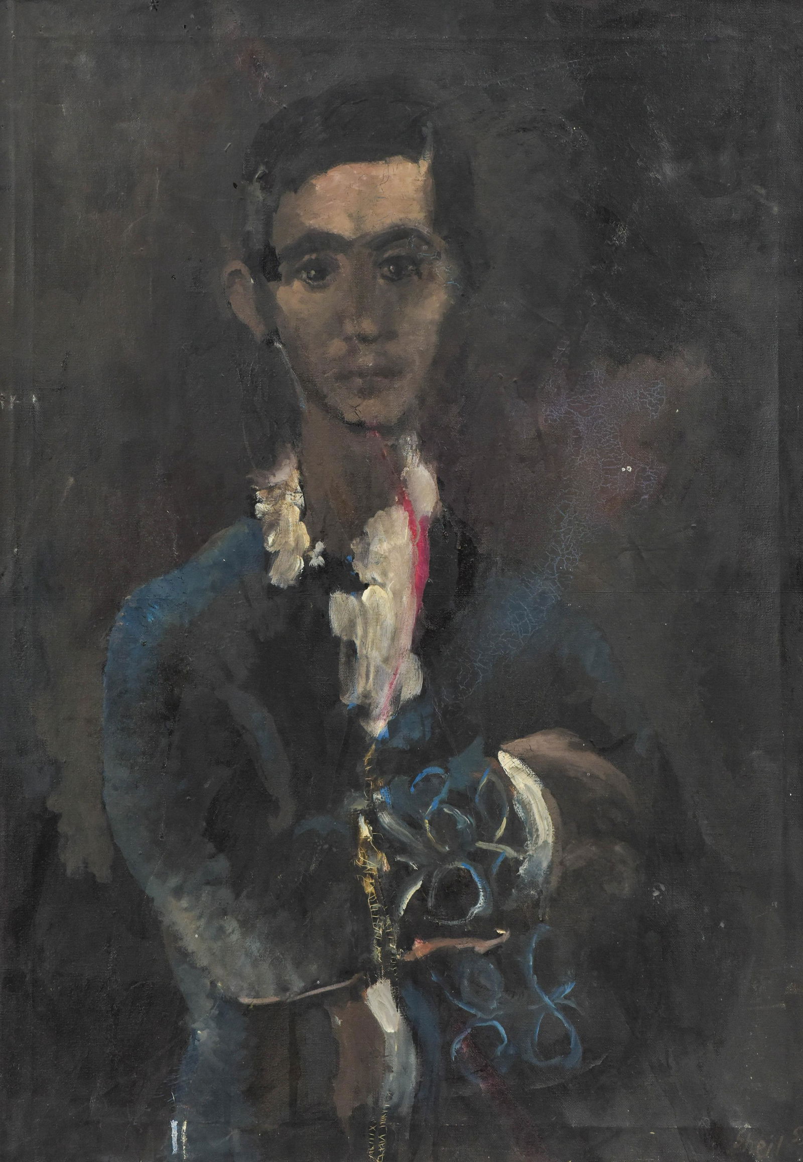 Peter Sheil Portrait of Danny Painting Signed 1955 (1 of 5)