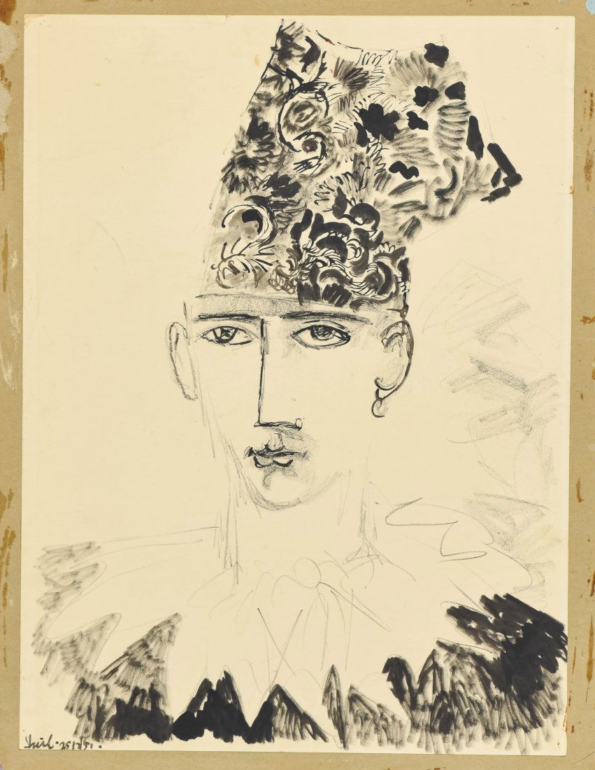 Peter Sheil Portrait of Man Signed (1 of 4)