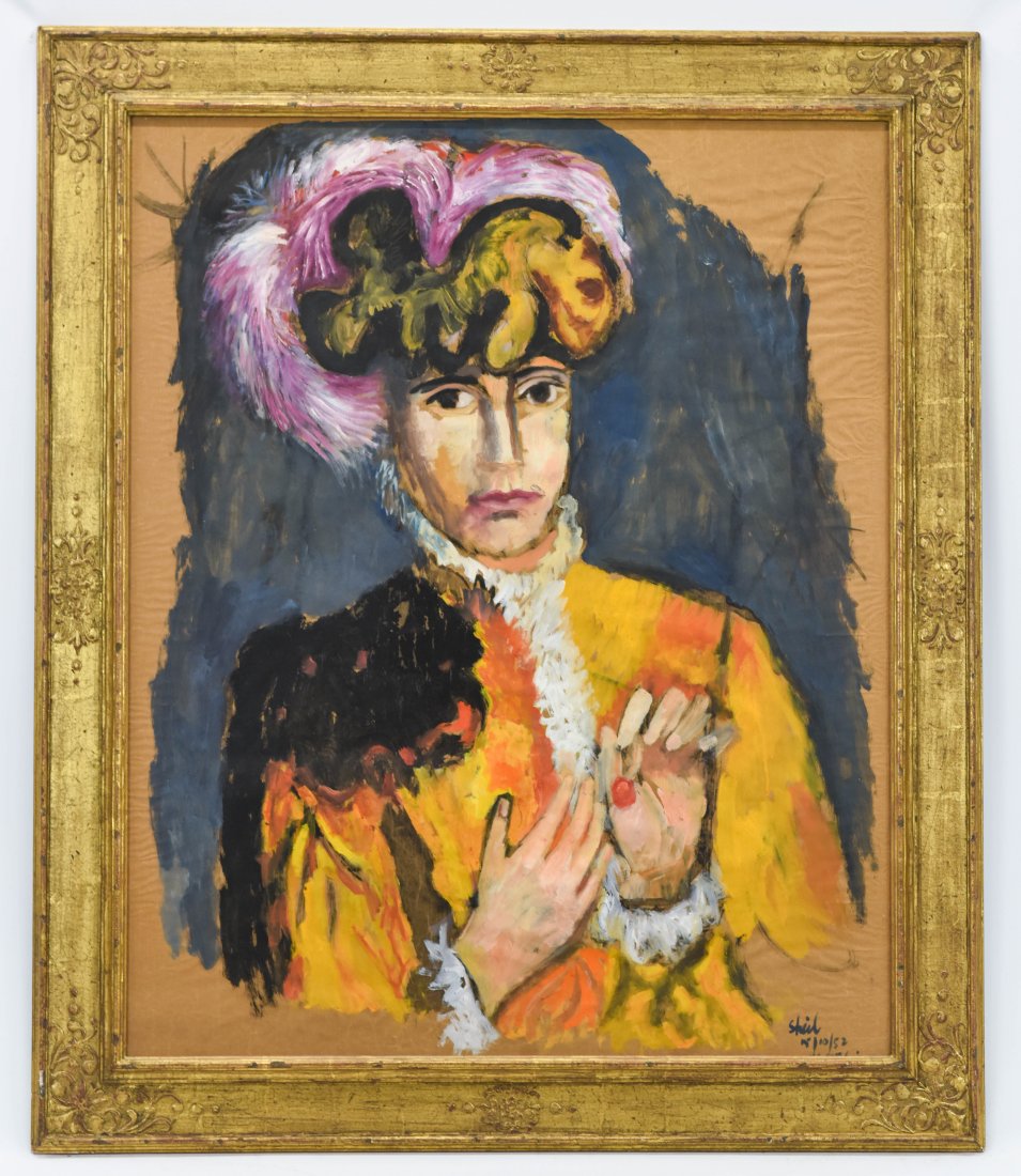 Peter Sheil 1952 Portrait of Man in Yellow (1 of 5)