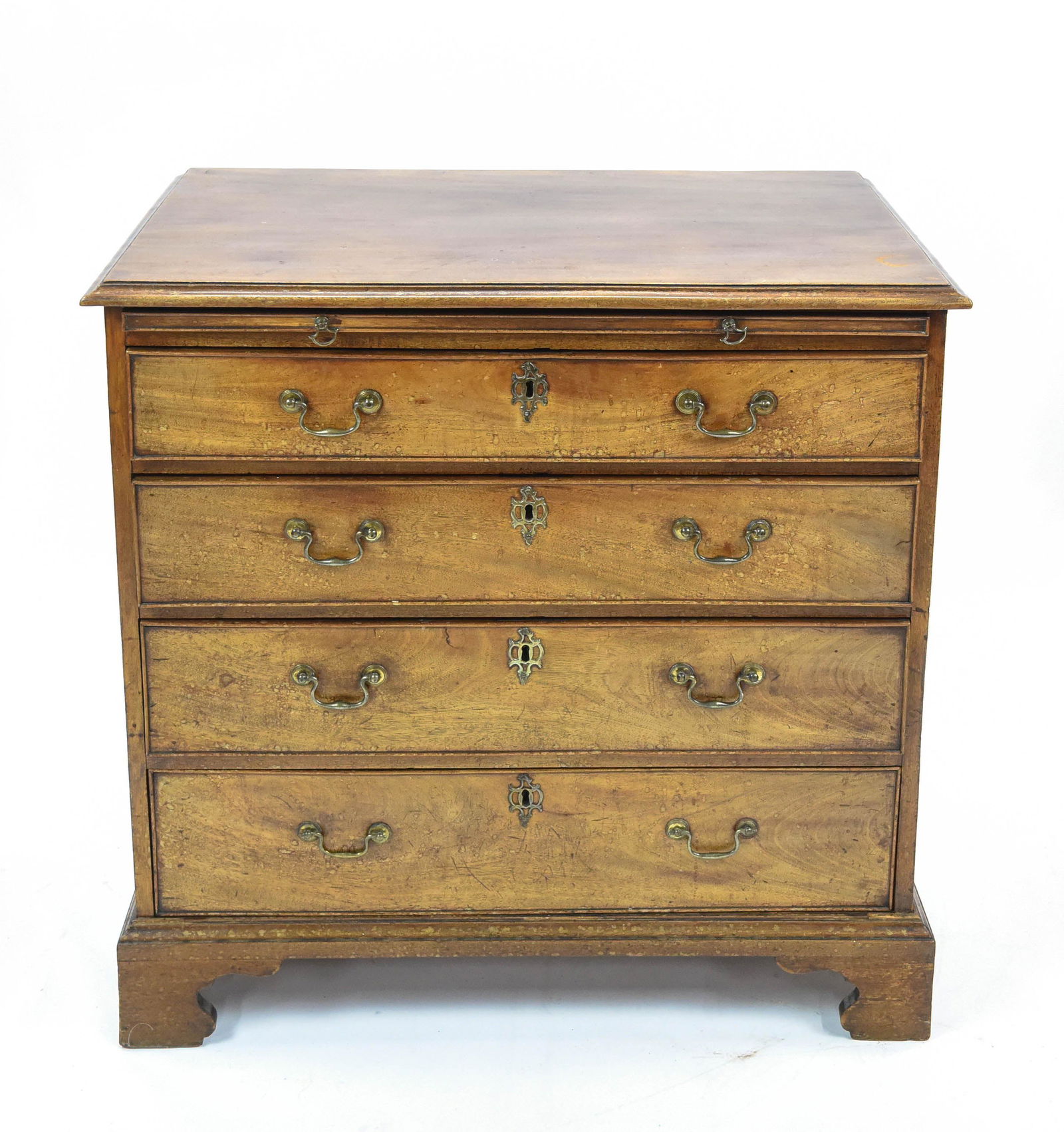 Antique 18th/19thC Four Drawer Bachelors Chest w/Slide (1 of 7)