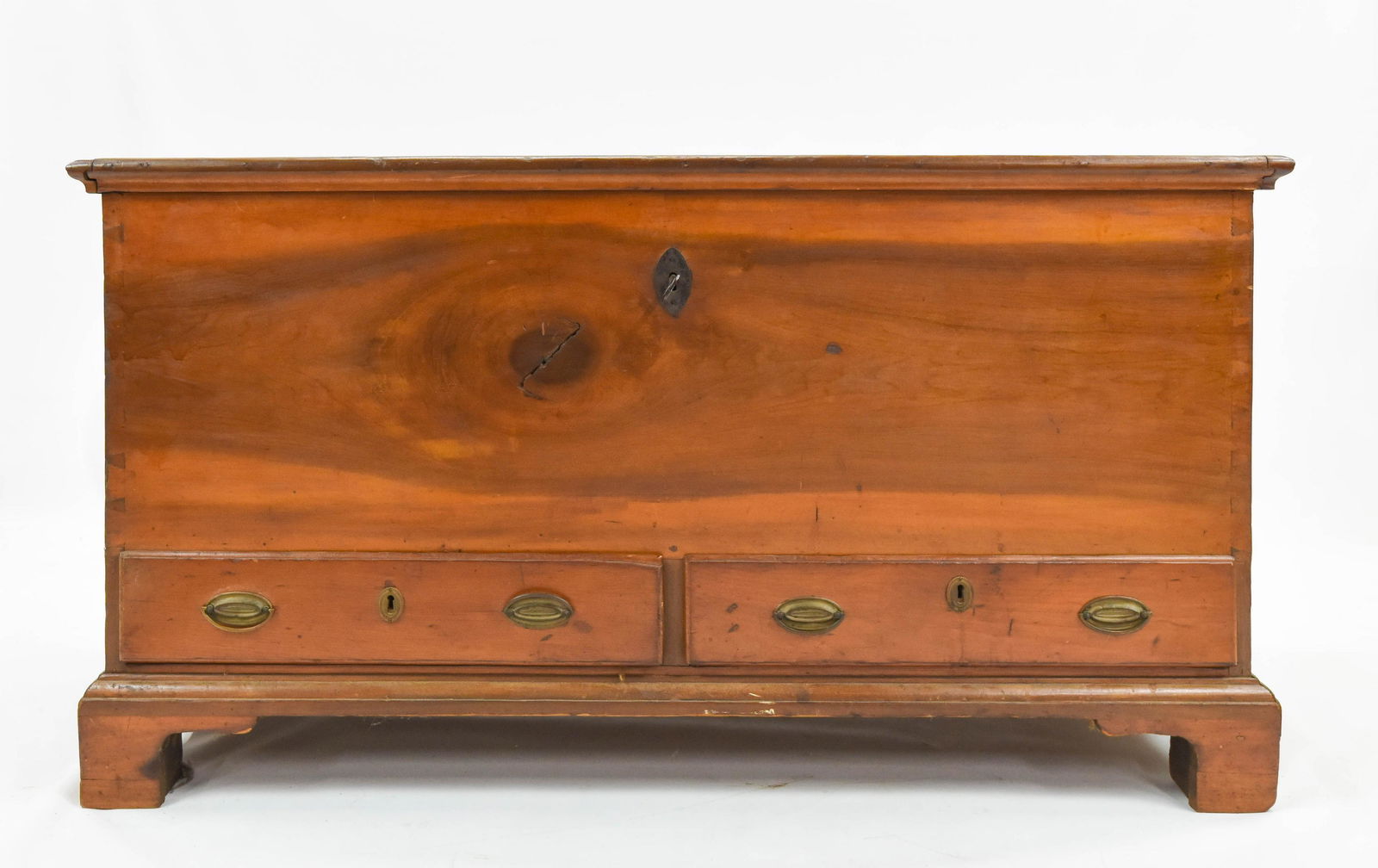 Large Antique Early 19thC Two Drawer Chest Blanket (1 of 9)