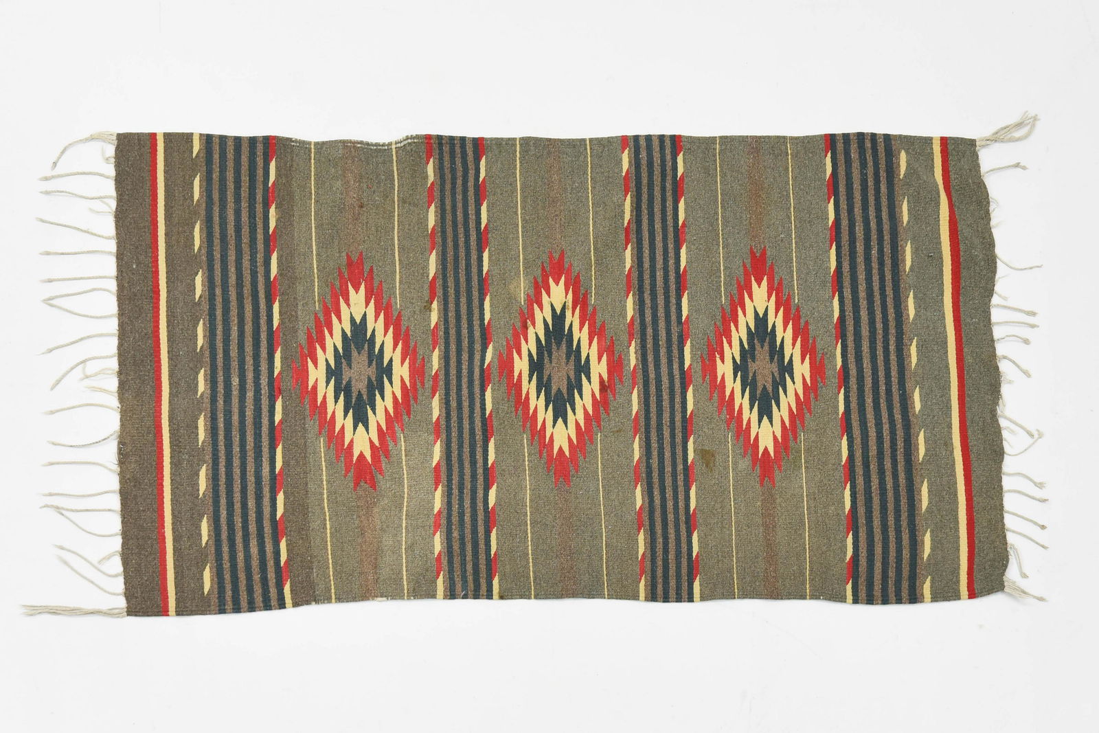 Antique Native American Wool Serape Blanket (1 of 4)