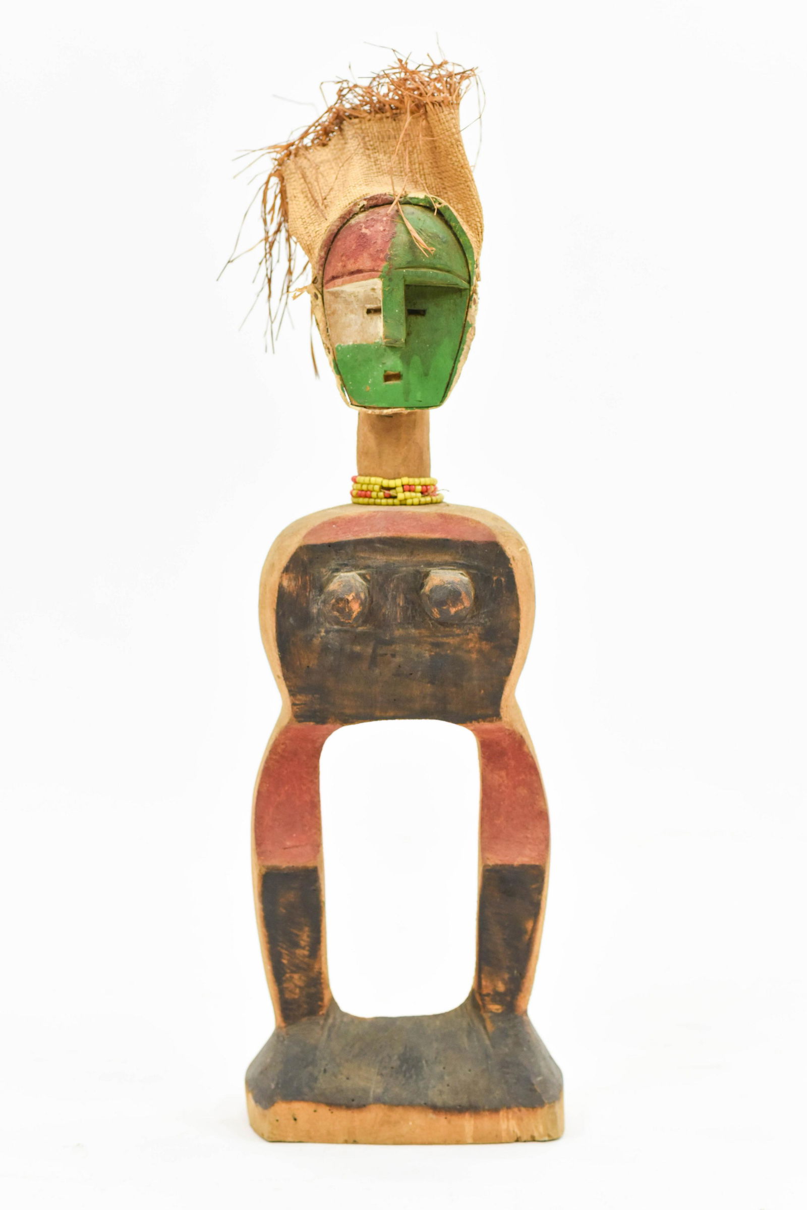 Unusual Modernist Freestanding Beaded African Sculpture (1 of 5)