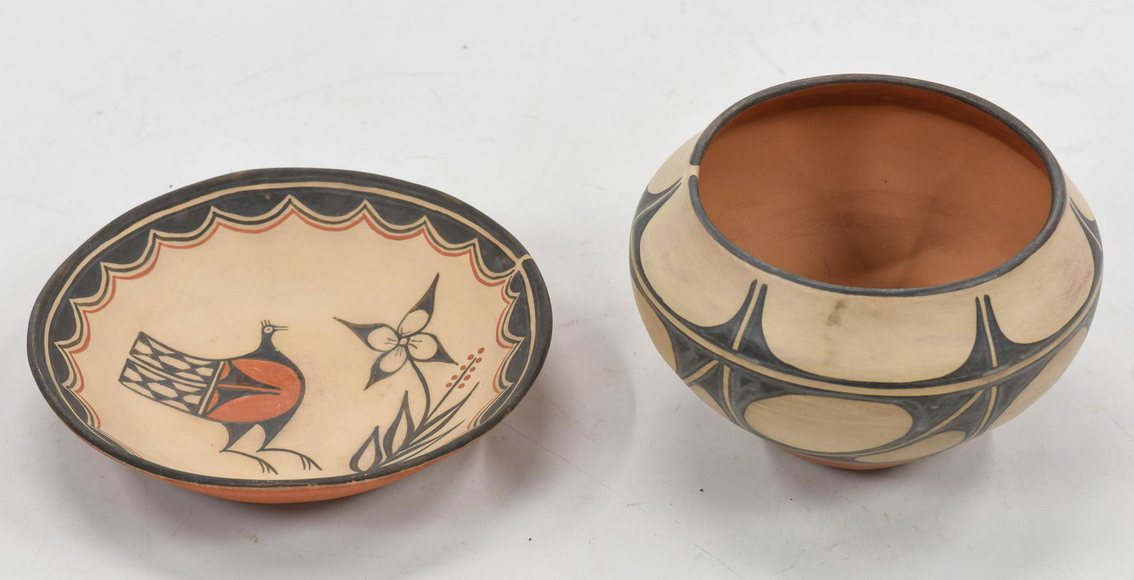 Large Native American Indian Pottery Vase and Bowl (1 of 6)