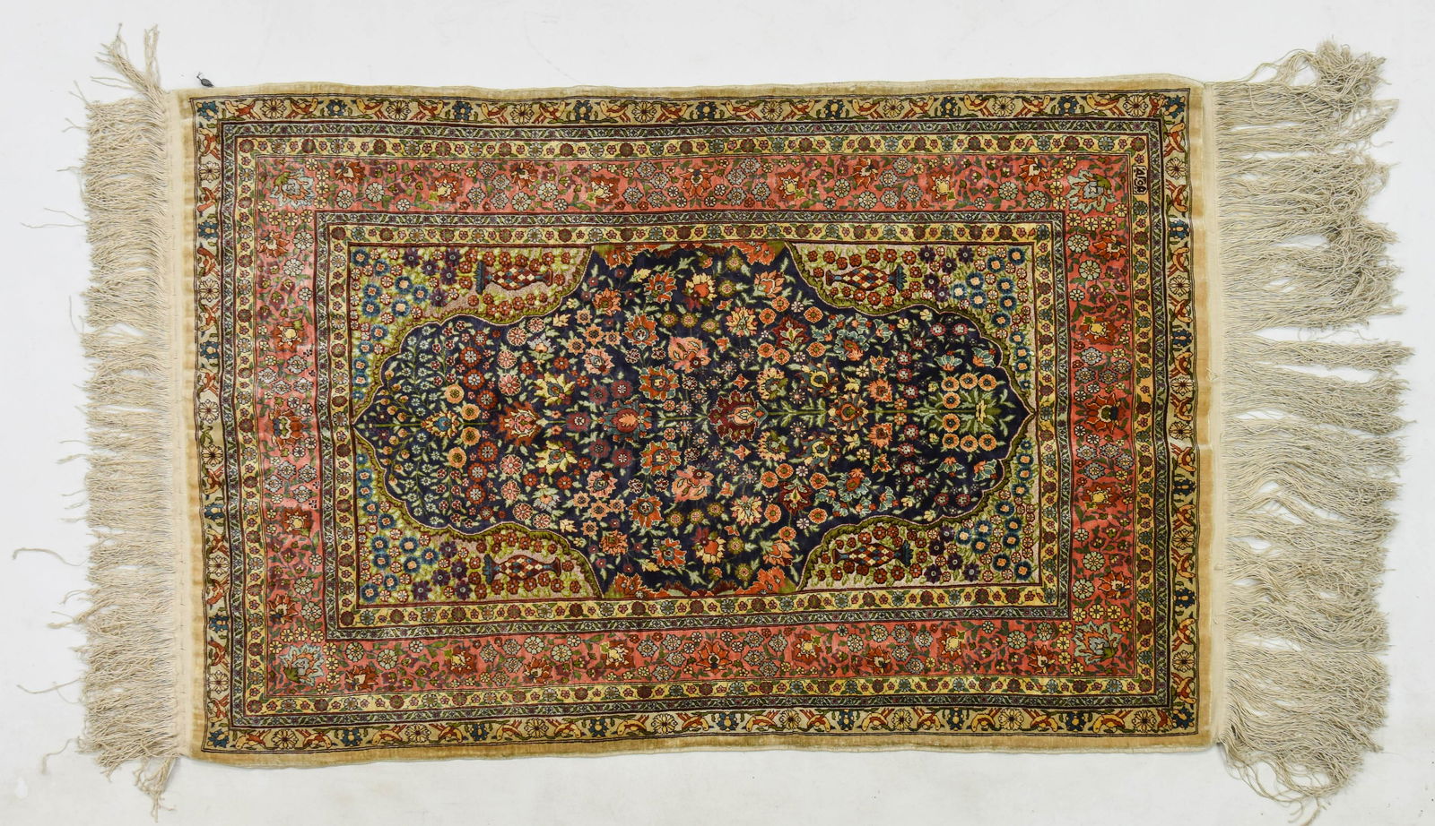 Very Fine Silk Persian Qom Oriental Rug w/Tight Knots (1 of 3)