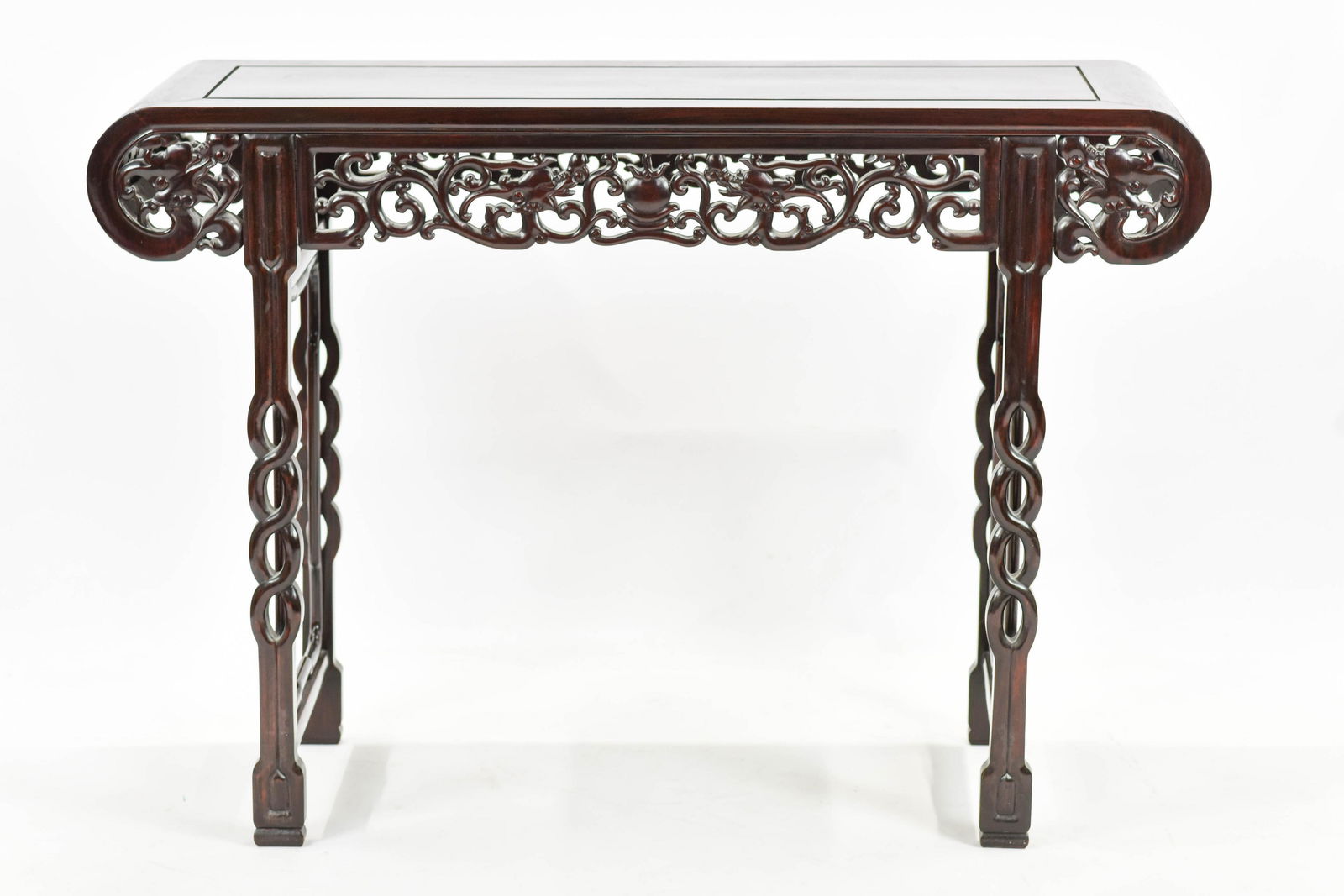 Ming Style Rosewood Fretwork Chinese Side Table (1 of 6)
