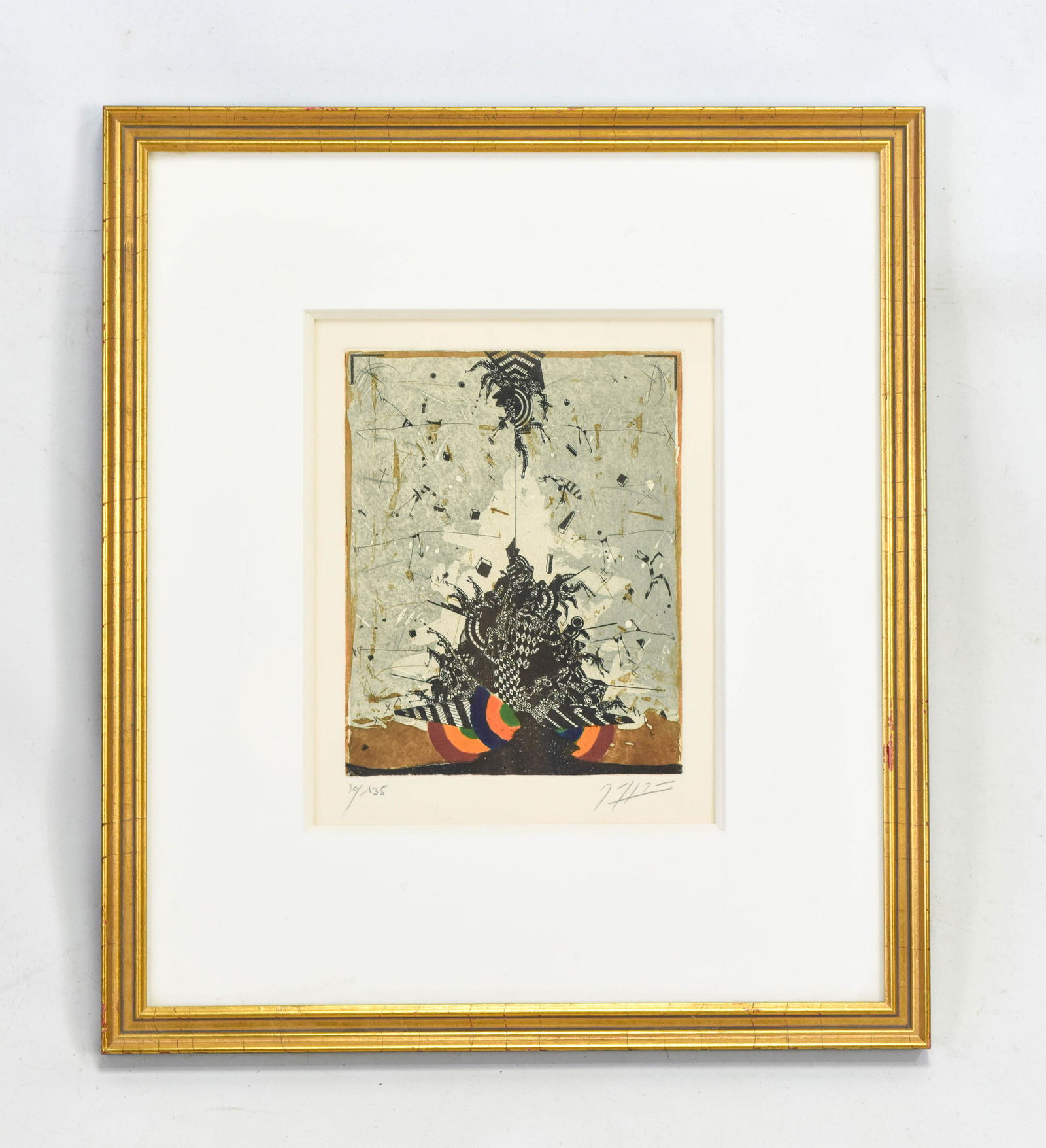 Georges Dussau Aquatint Etching ÒDŽsordreÓ (1 of 4)