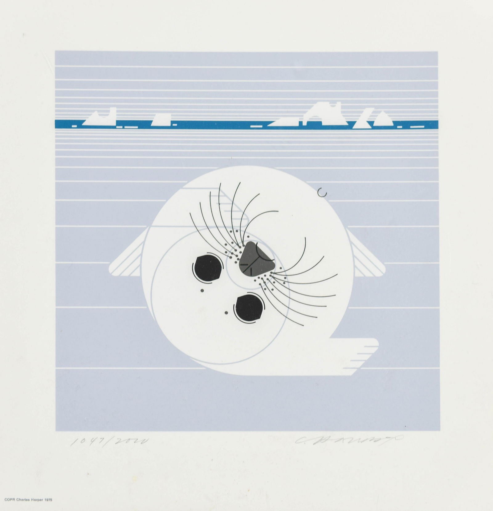 Harper, Charles "Whitecoat" 1975 Serigraph Print (1 of 3)