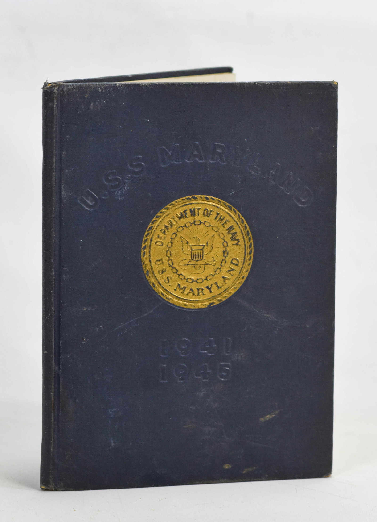 USS Maryland (BB-46) 1941 - 1945 WWII Era Cruise Book (1 of 7)