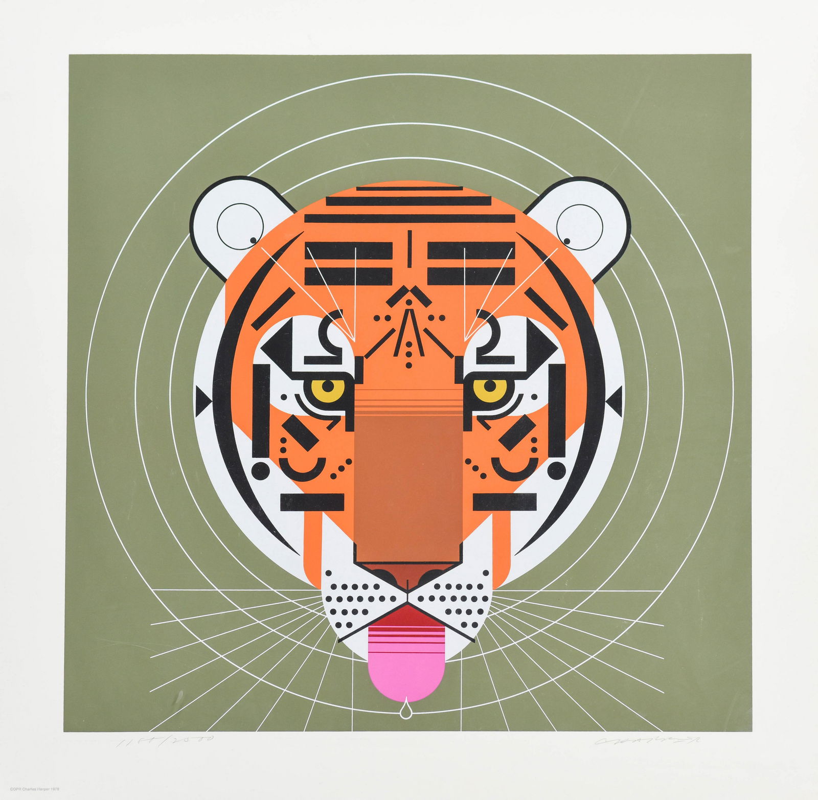 Harper, Charles "Cool Carnivore" 1979 Serigraph Print (1 of 3)