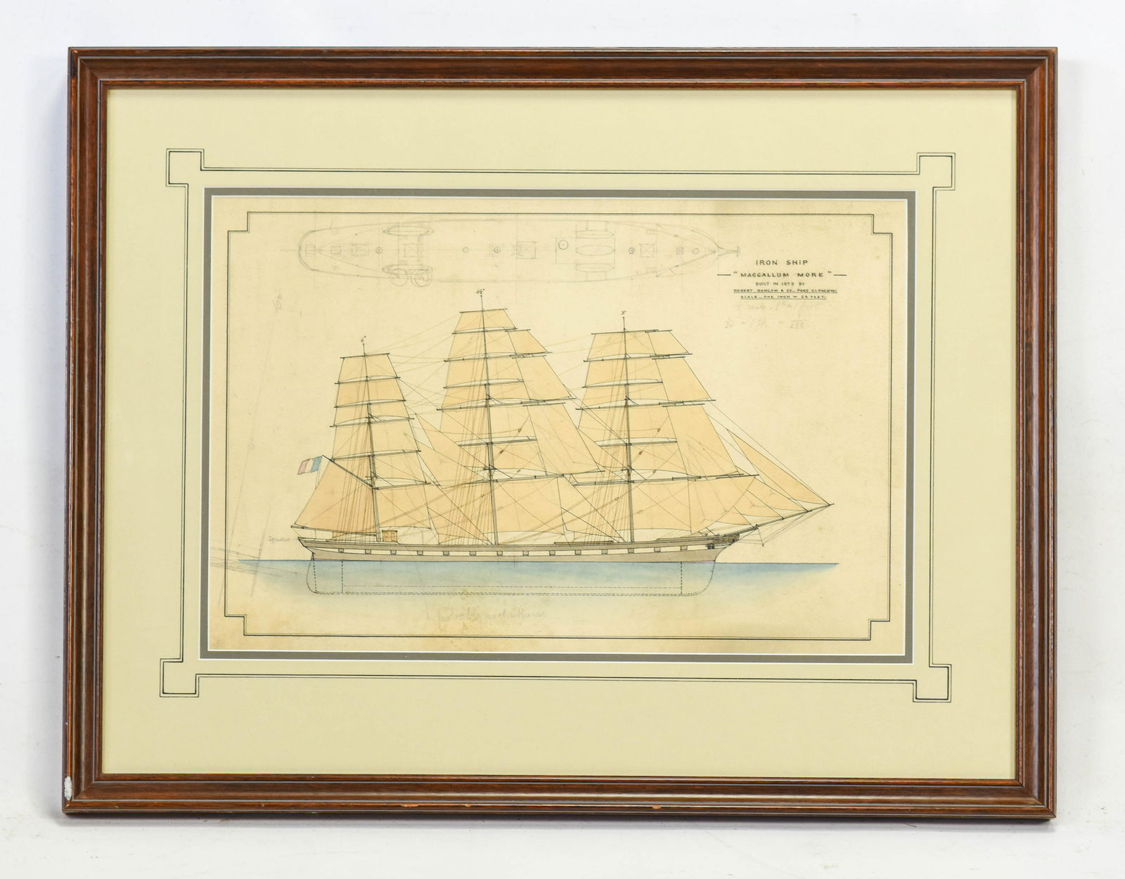Original Watercolor Redering Iron Ship "Maccallum" (1 of 7)