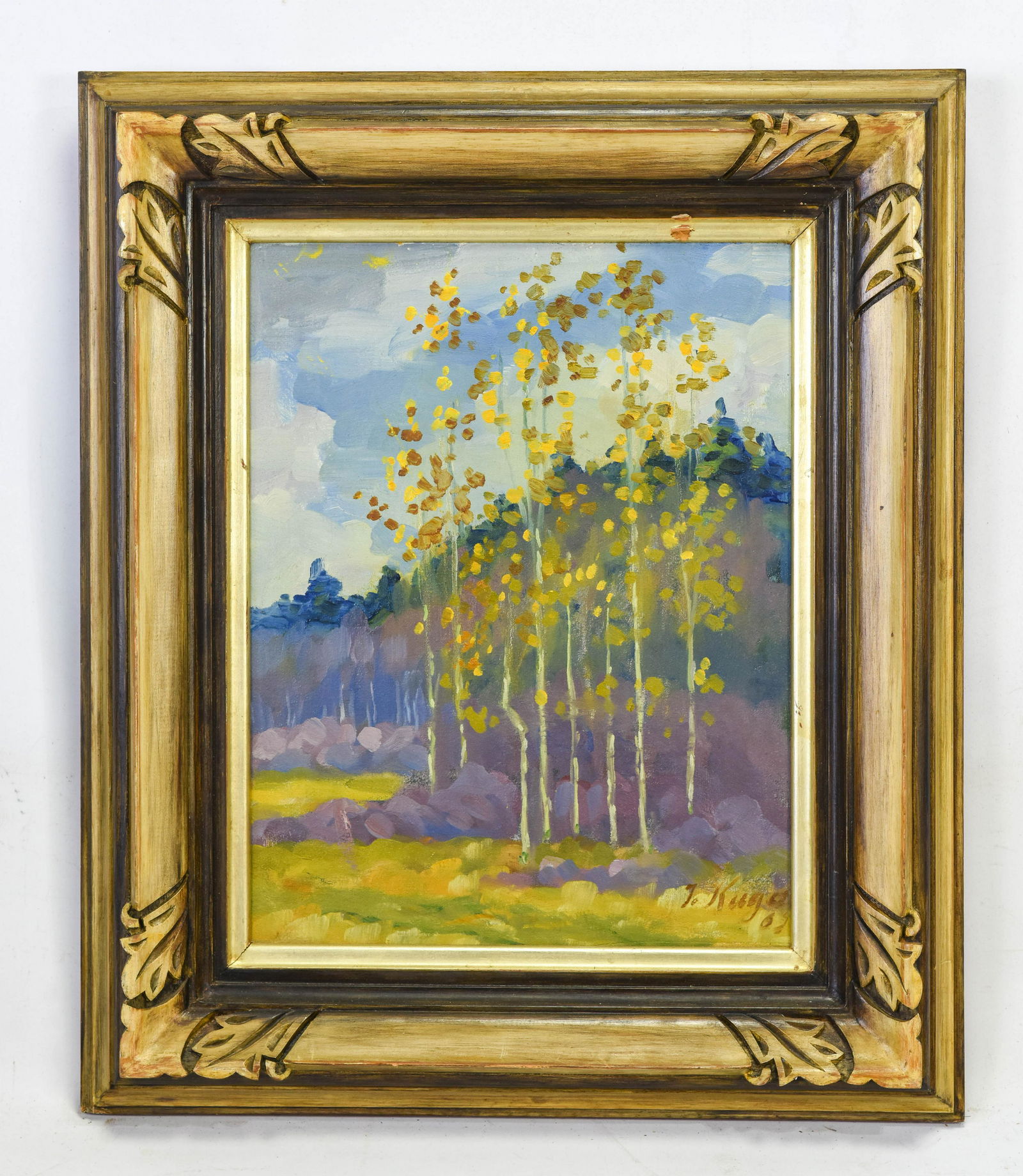 Kuga, Janis "Impressionist Landscape" Oil Canvas (1 of 4)