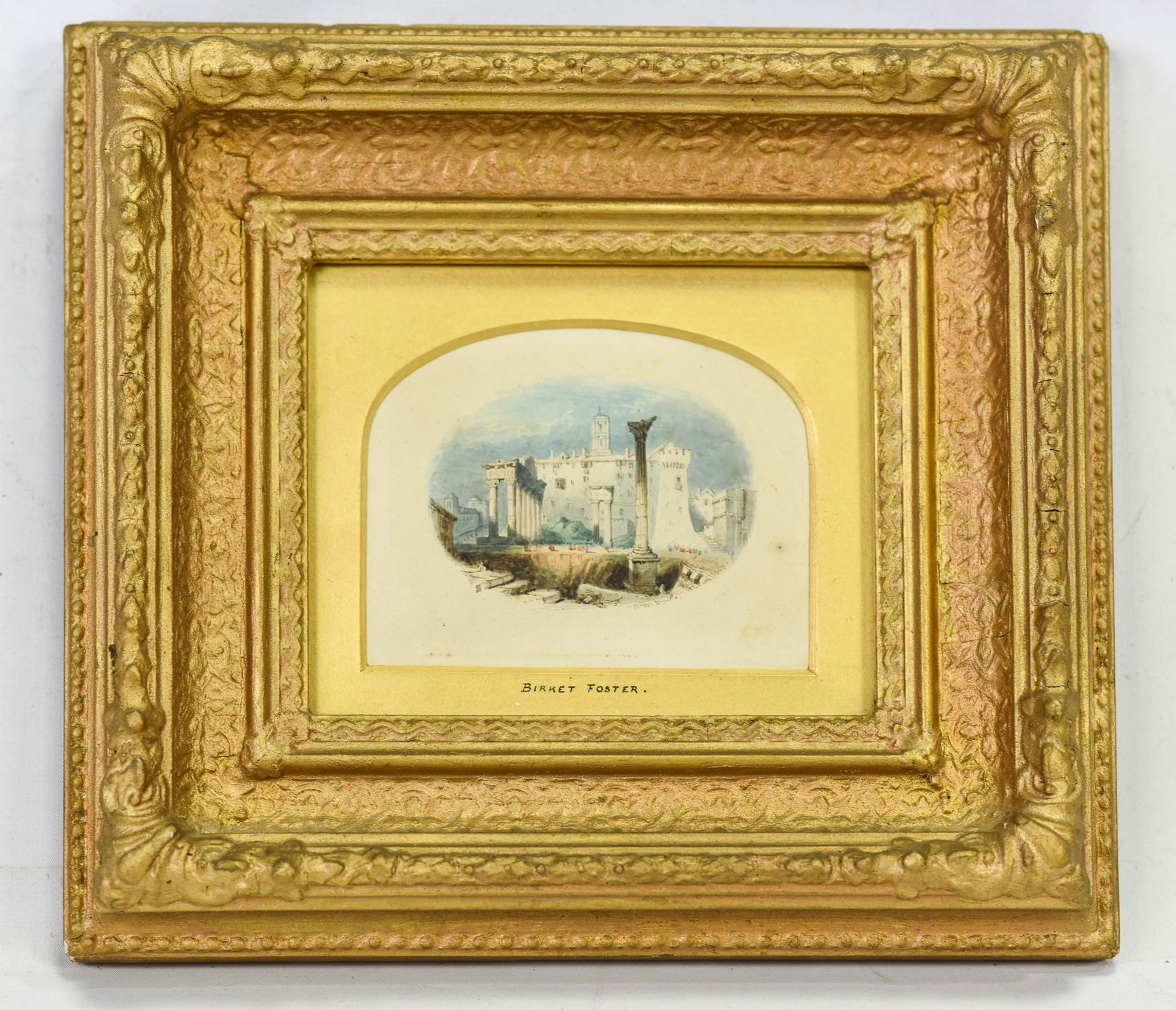 Foster, Myles Birket "Classical Ruins" Watercolor (1 of 6)