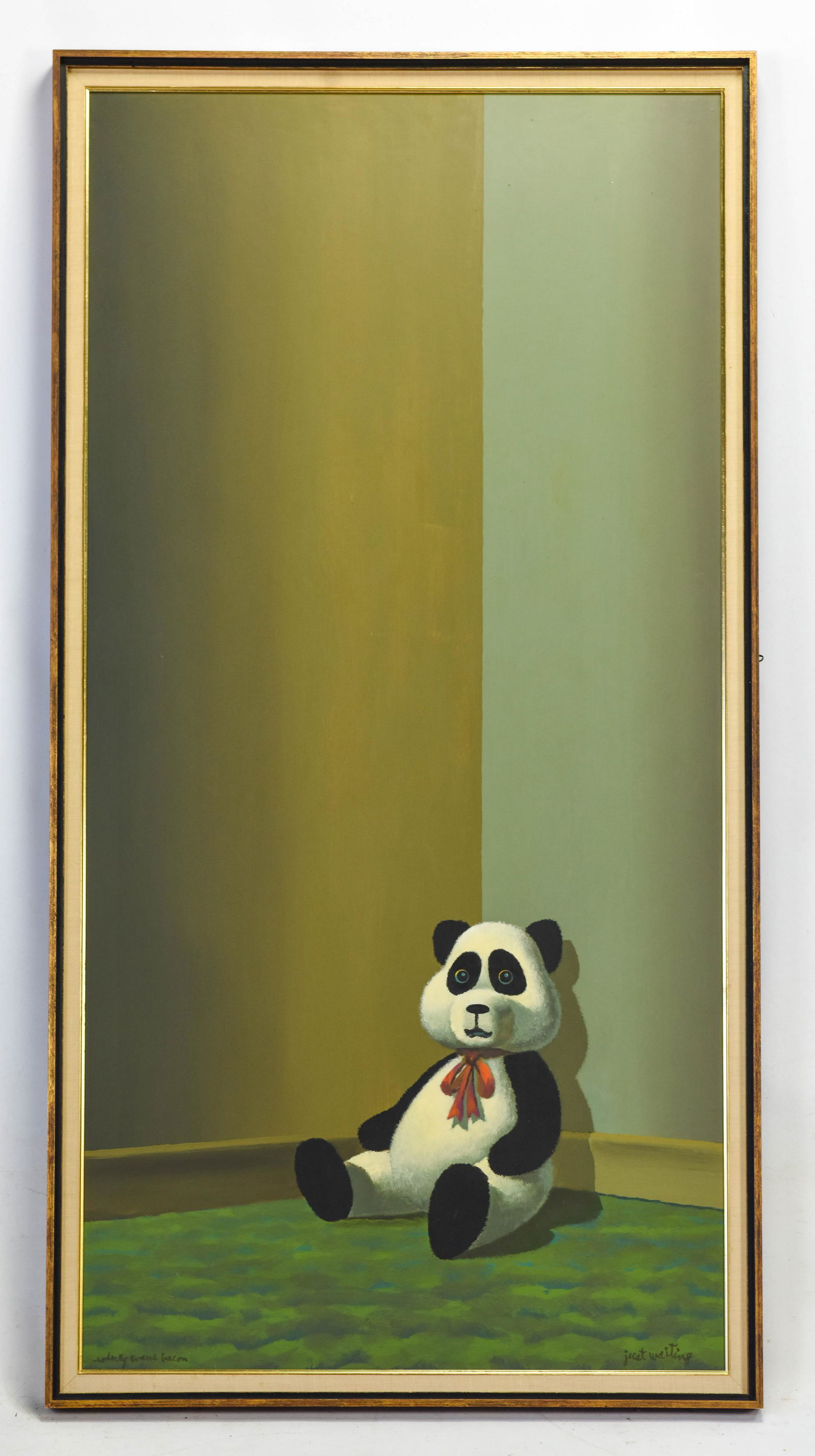 Bacon, Rodney Evans  "Just Waiting" Oil Board 1966 (1 of 6)