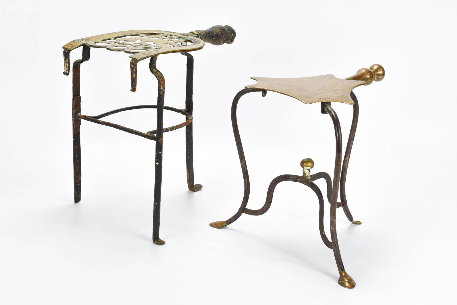 Antique 18thC Brass Trivet Kettle Stand "Eagle" (1 of 10)