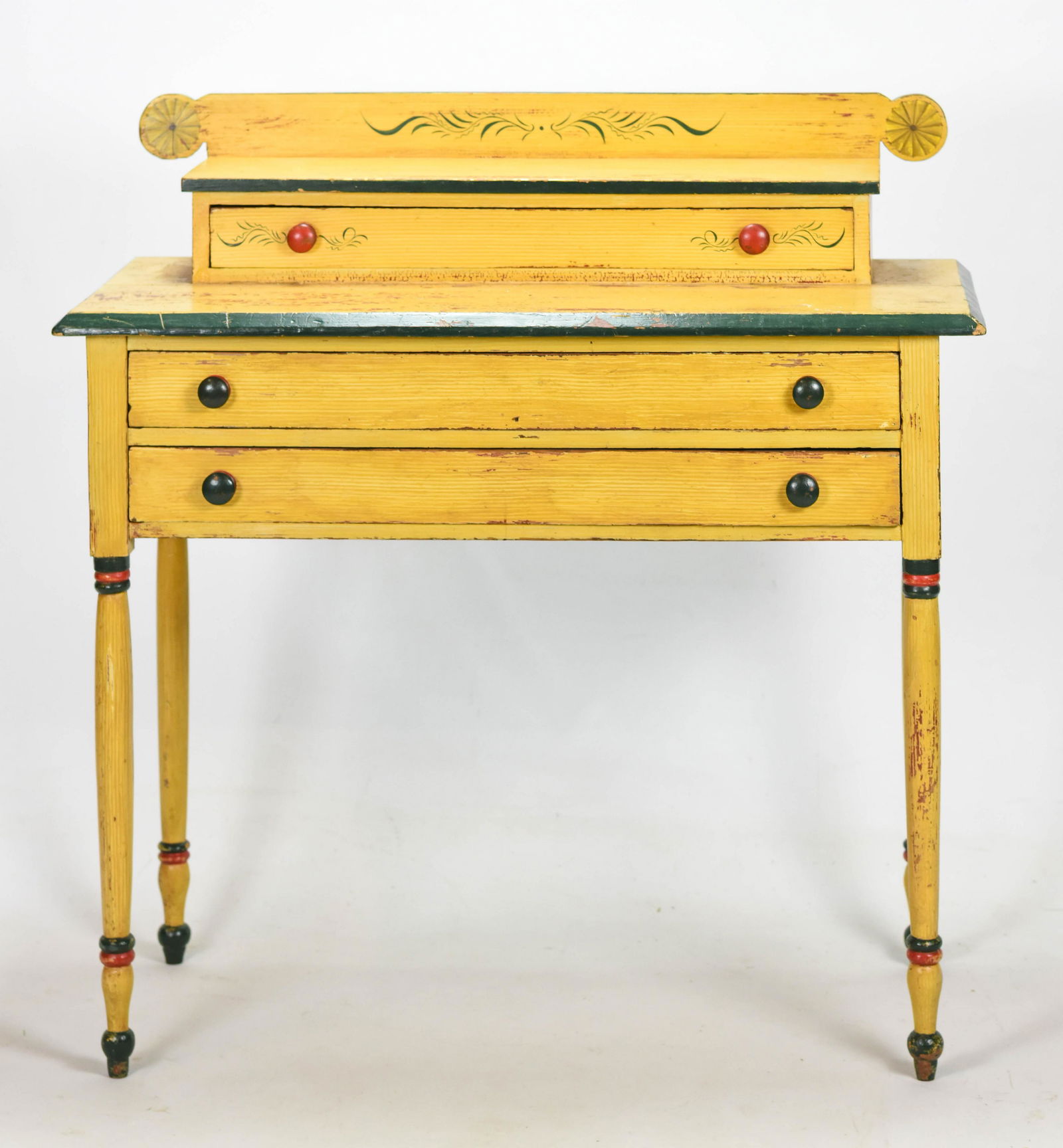 Antique New England Paint Decorated Dressing Table (1 of 10)