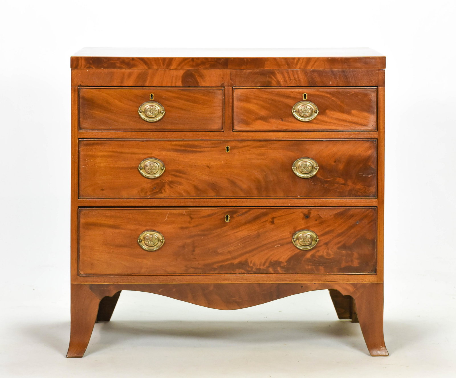 Antique 19thC English Hepplewhite Four Drawer Chest (1 of 10)