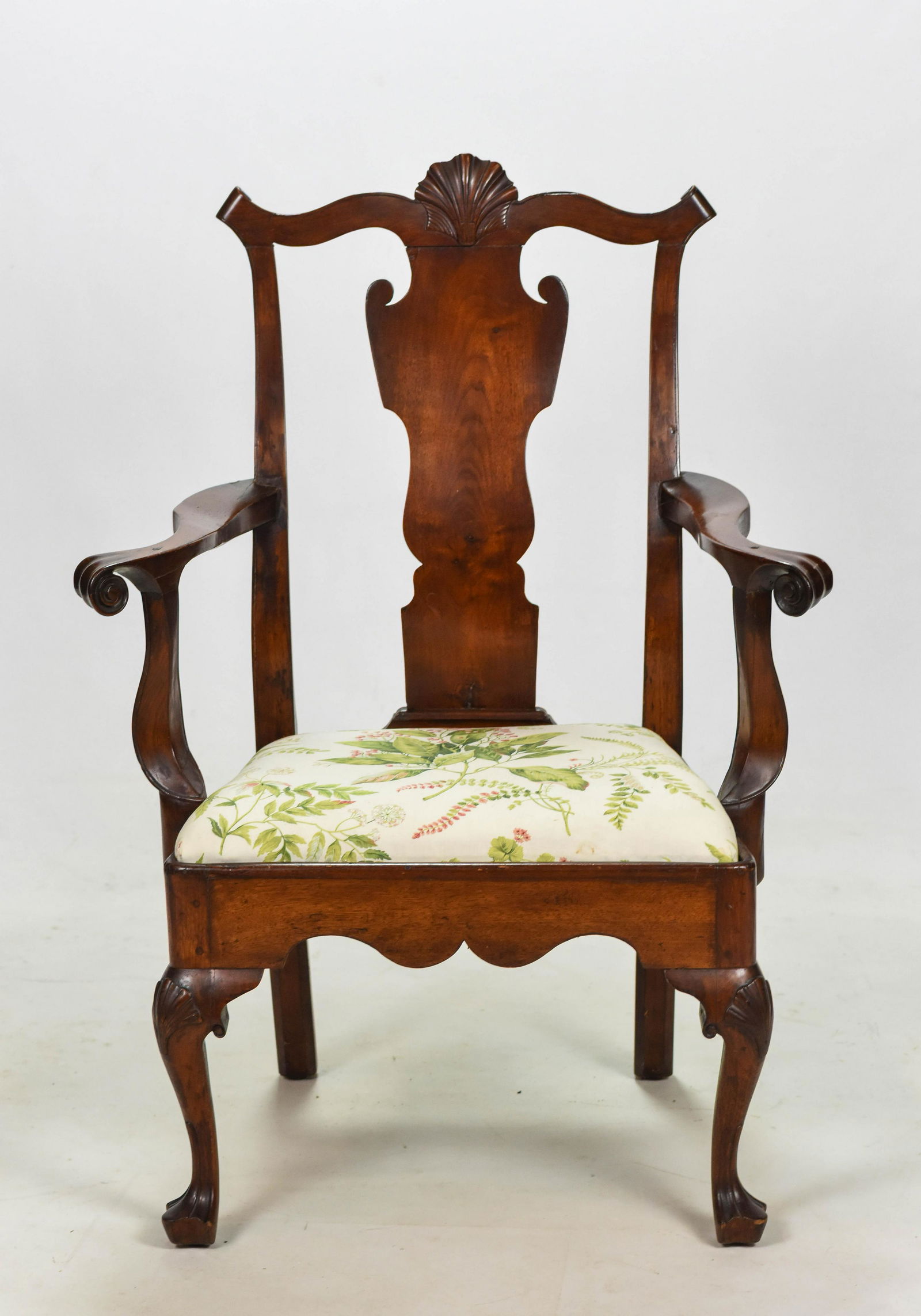Antique 18thC Walnut Pennsylvania Chippendale Chair (1 of 13)