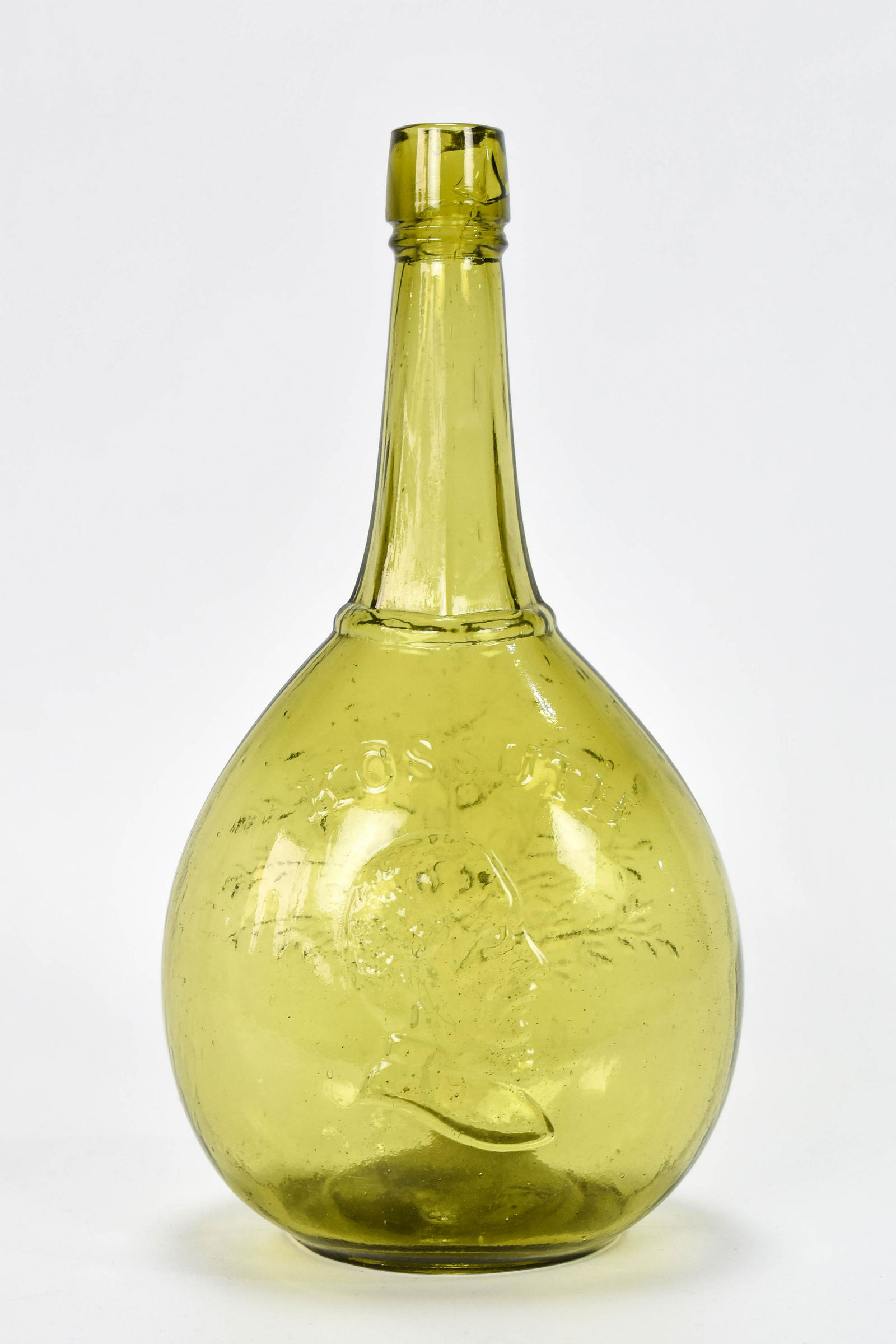 Yellow Kossuth & Tree Quart Calabash Flask Bottle (1 of 7)