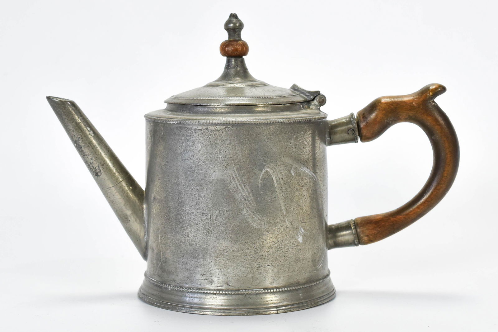 Antique American Federal Round Teapot ca.1750 (1 of 12)