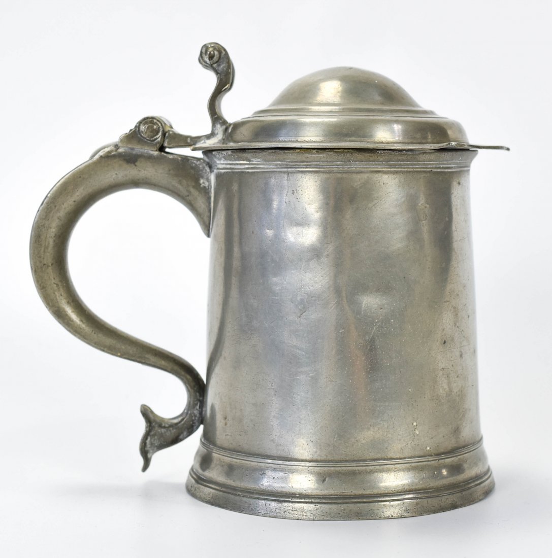 Antique William Kirby Domed Lid Pewter Tankard (1 of 8)