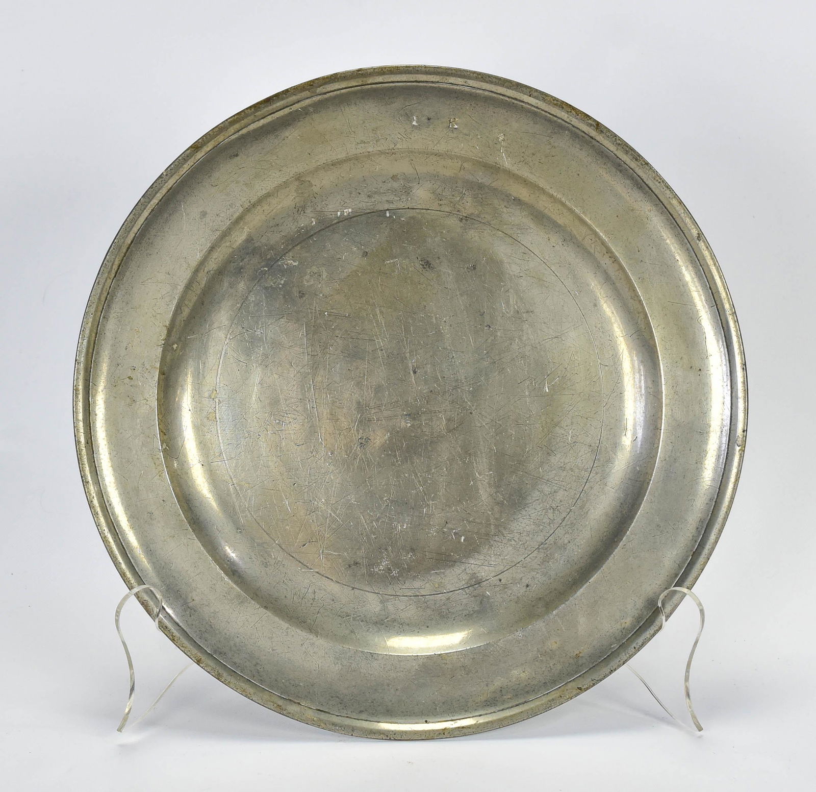 Antique Thomas Badger Boston Pewter Plate Charger (1 of 9)