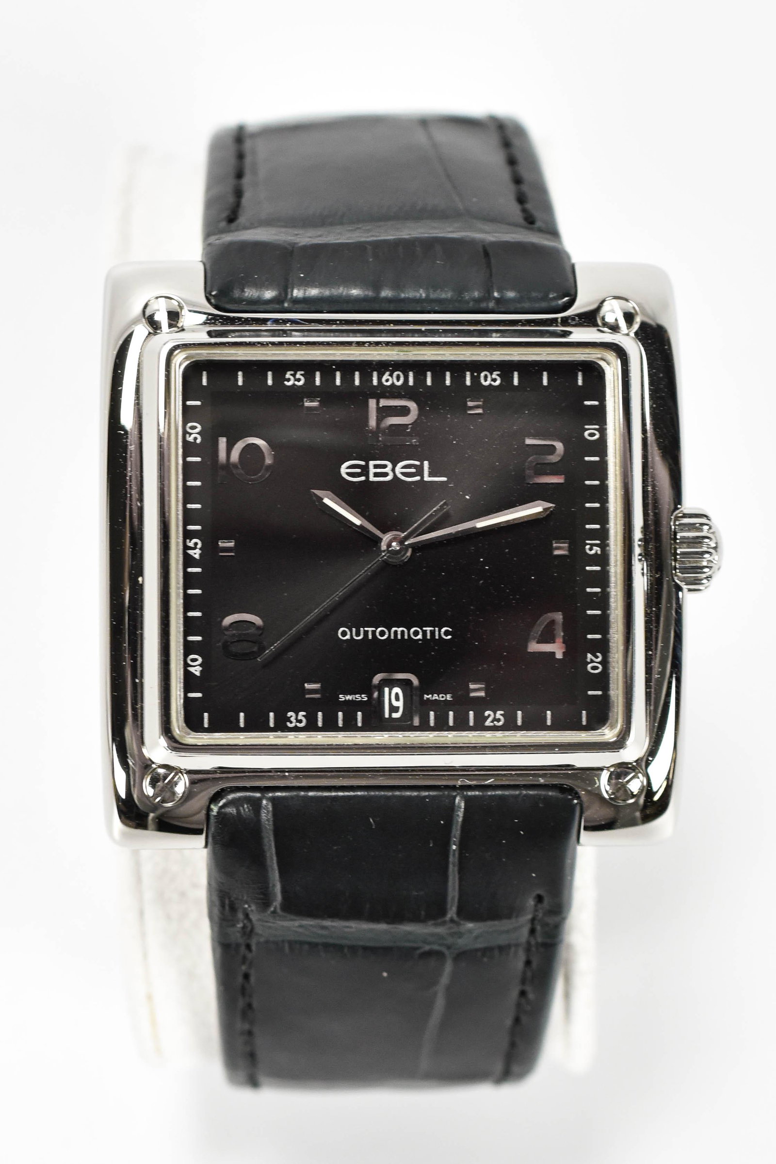 Ebel Carree Square SS Automatic Wristwatch E9120143 (1 of 9)