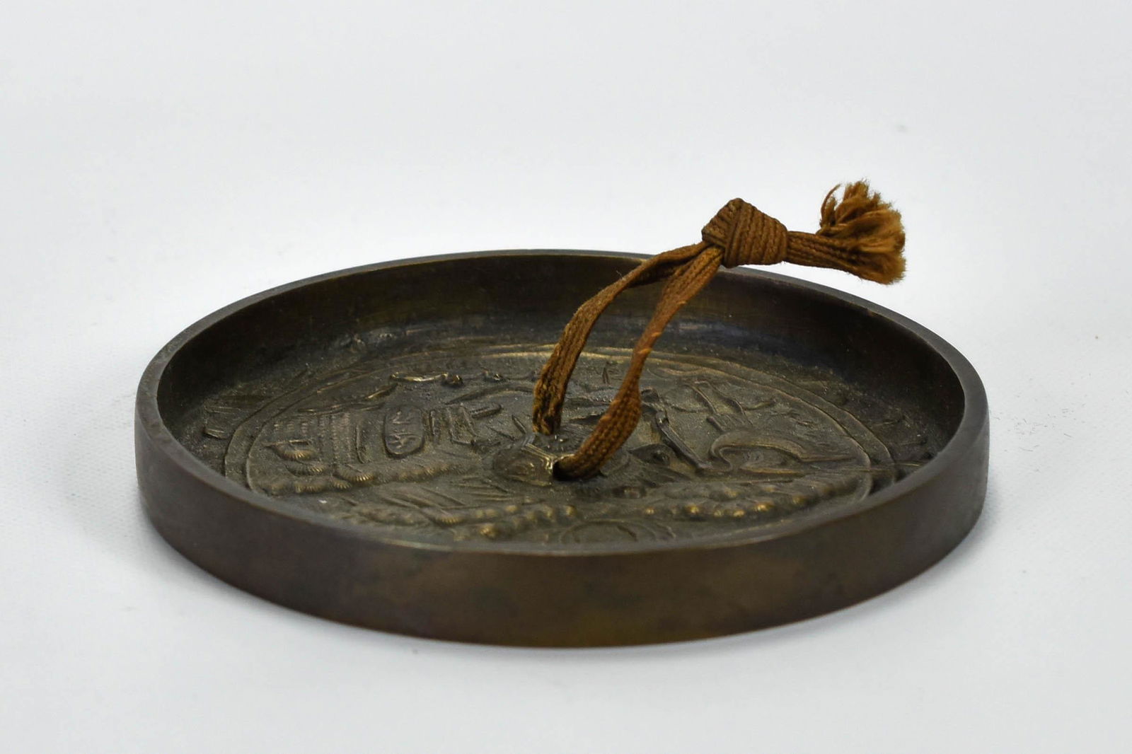 Antique Japanese Bronze Mirror Meiji Period (1 of 7)