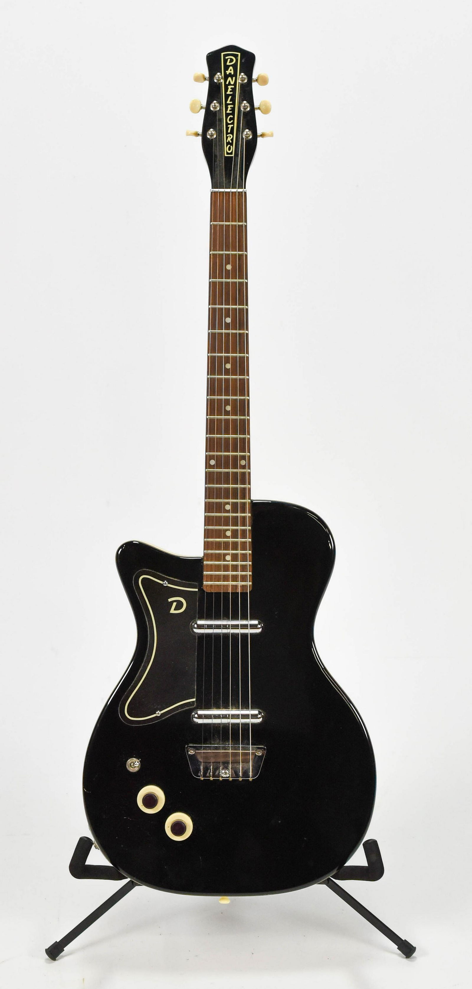 Black Danelectro Electric Guitar Lipstick Pick-Up #2 (1 of 6)