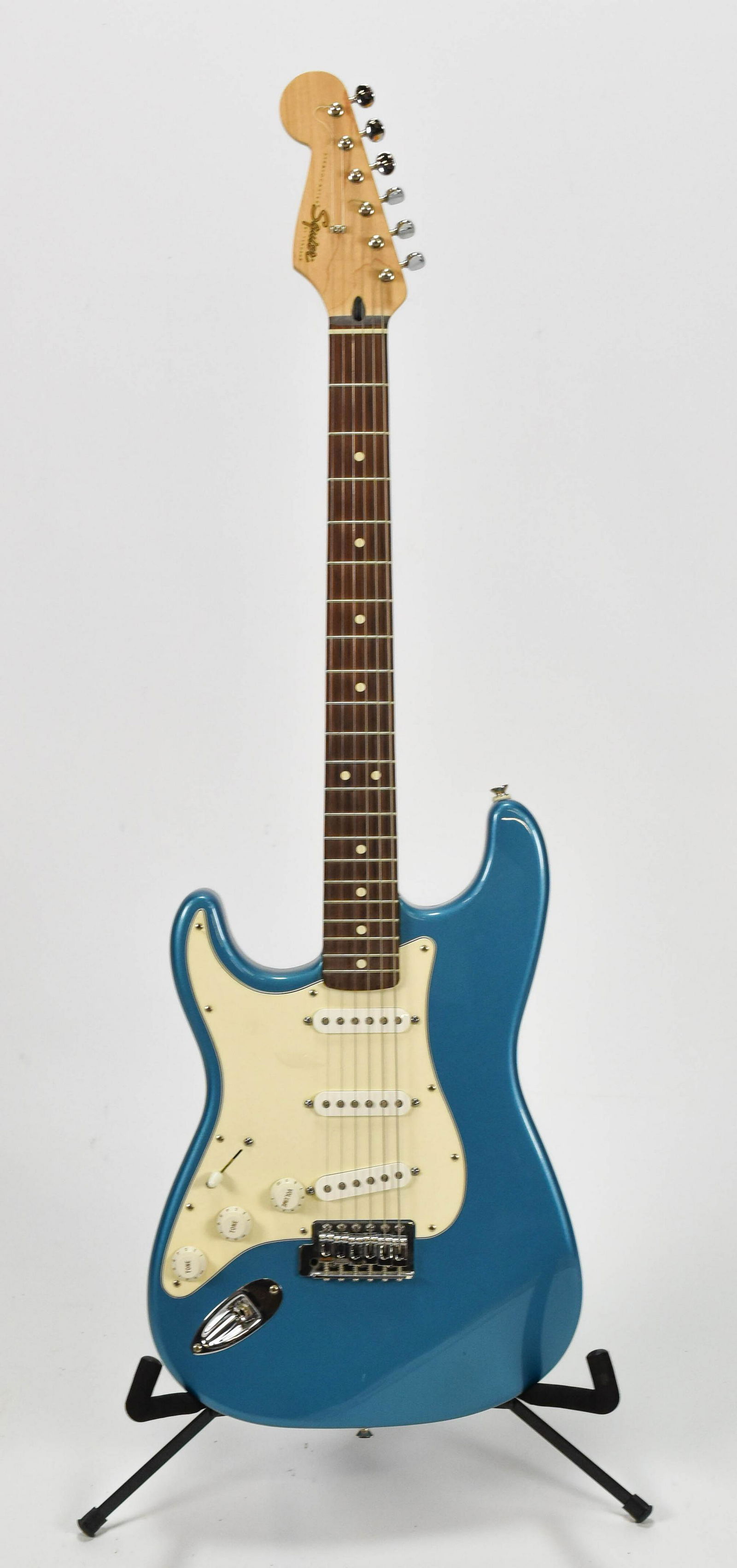 Teal Pearl Fender Stratocaster Squire Guitar w/HC (1 of 7)