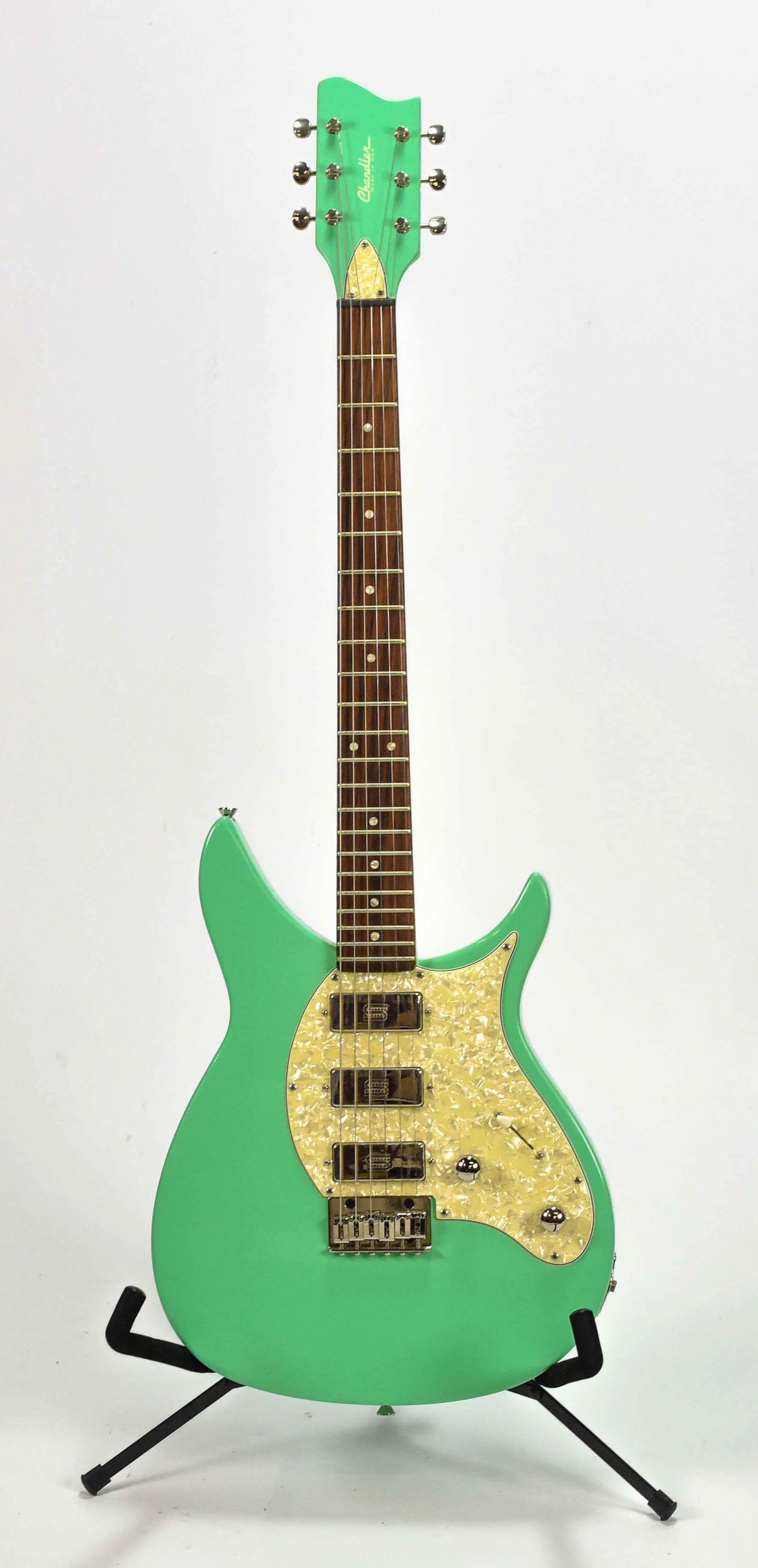 Rare Chandler Custom Sea Green Electric Guitar w/HC (1 of 7)