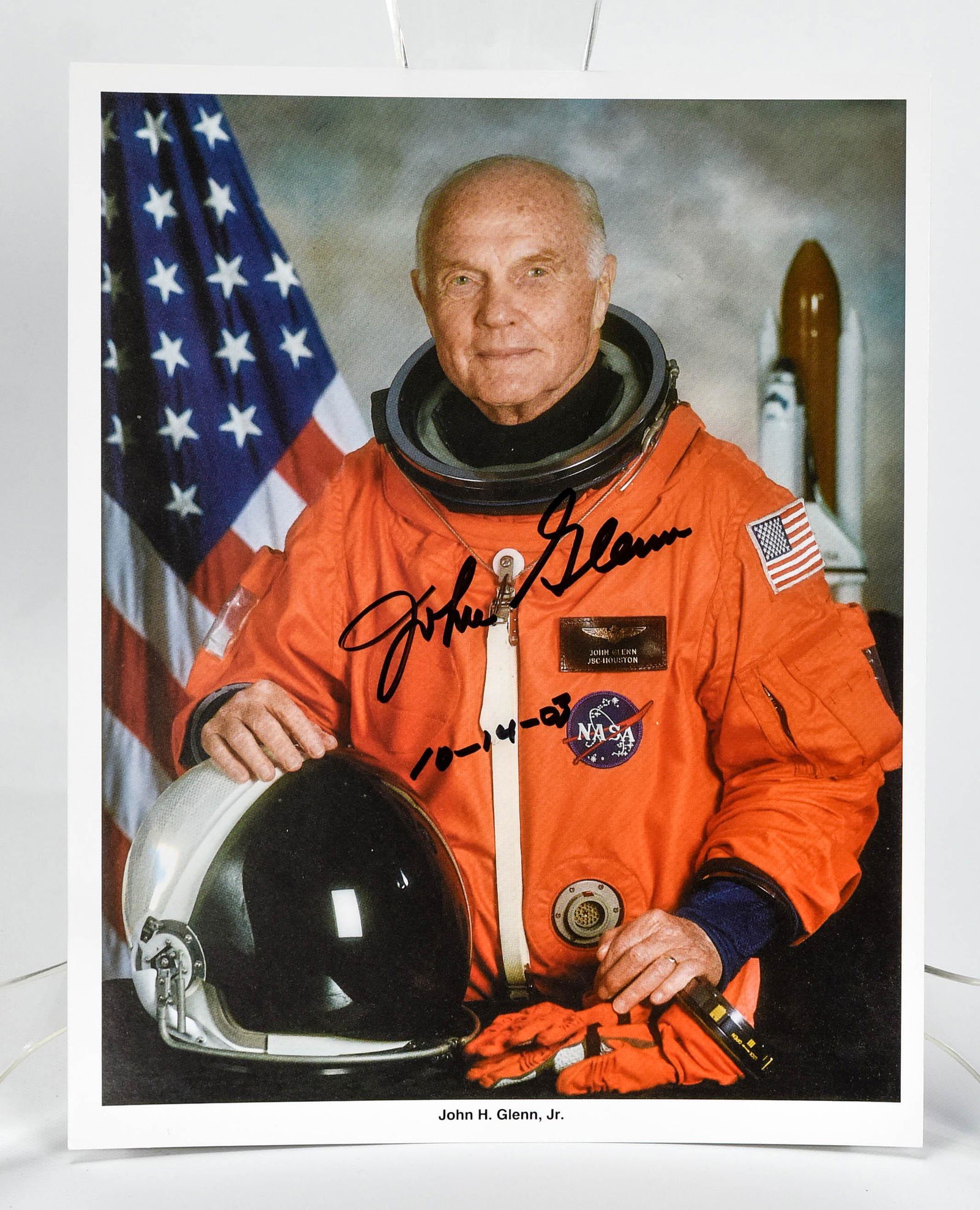 Astronaut John Glenn Signed & Dated Photograph (1 of 4)