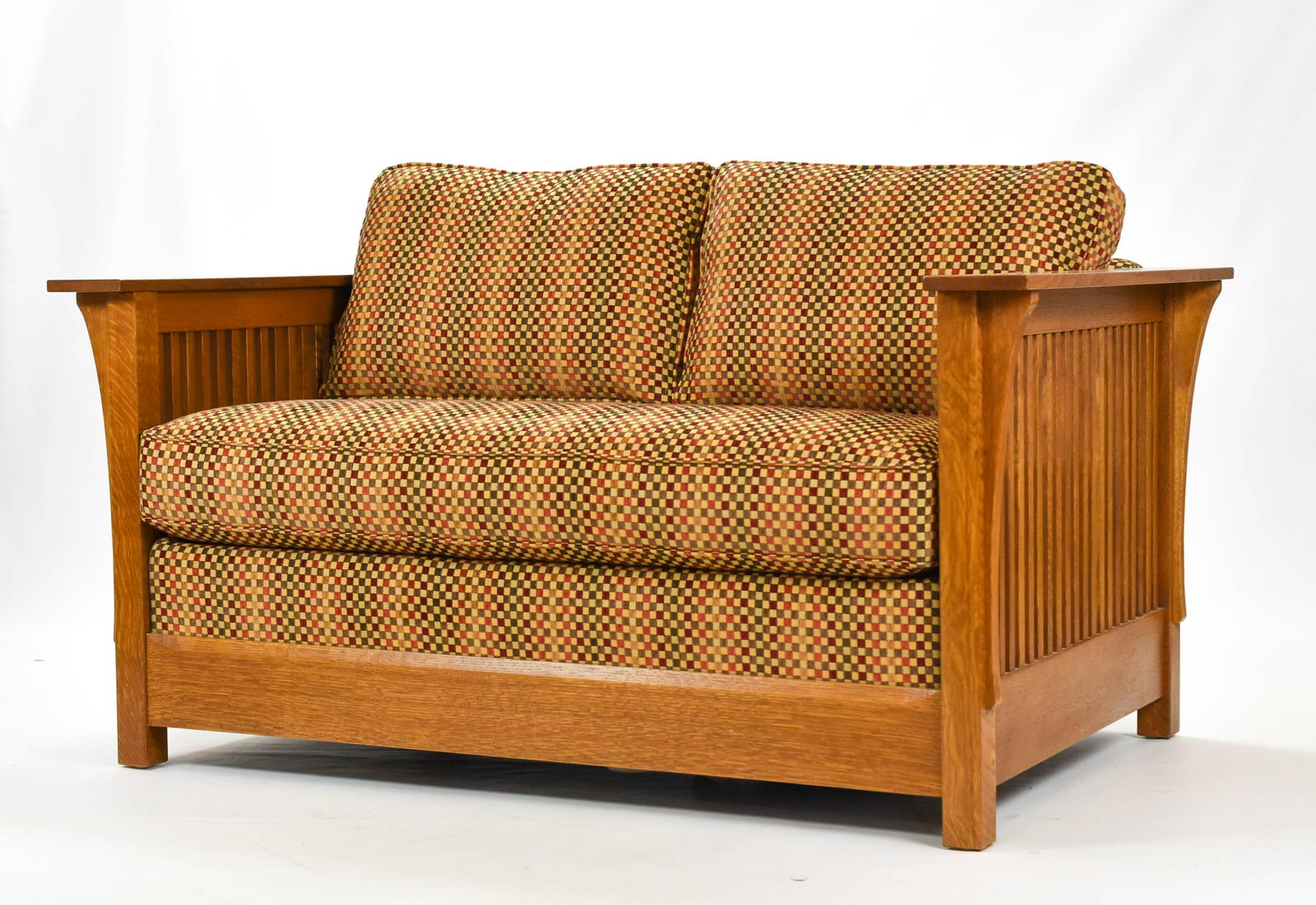 Stickley Mission Collection Fayetteville Sleep Sofa: Excellent original condition with no smells or stains on the fabric and all original wood finish throughout. Showroom condition. This is likley the classiest fold up sleep sofa I've ever encountered. 