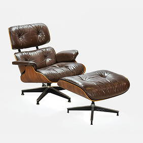 Eames Herman Miller Rosewood Lounge Chair/Ottoman (1 of 8)